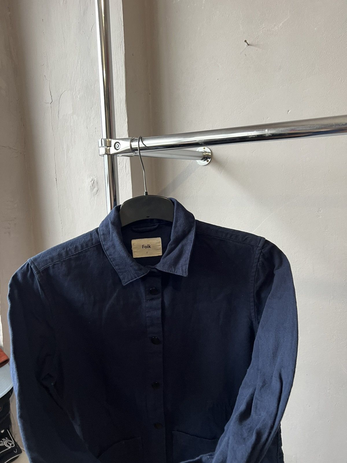 Folk FOLK DESIGN LINE COTTON NAVY BUTTON SHIRT SIZE S Size US S / EU 44-46 / 1 - 7 Thumbnail