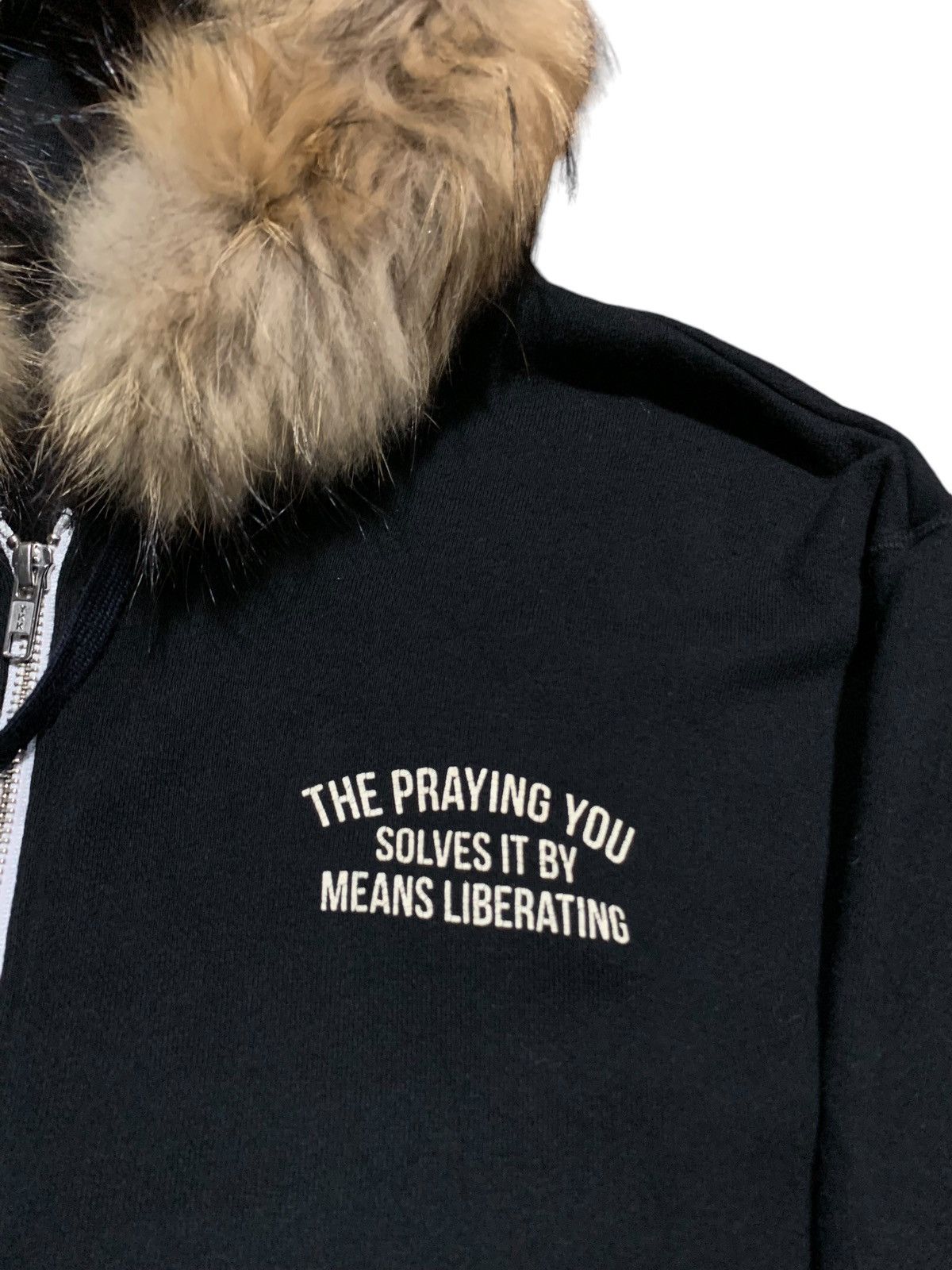If Six Was Nine × Japanese Brand × Le Grande Bleu (L.G.B.) Stooge & co japan praying mary fur hoodie LGB style Size US L / EU 52-54 / 3 - 6 Thumbnail