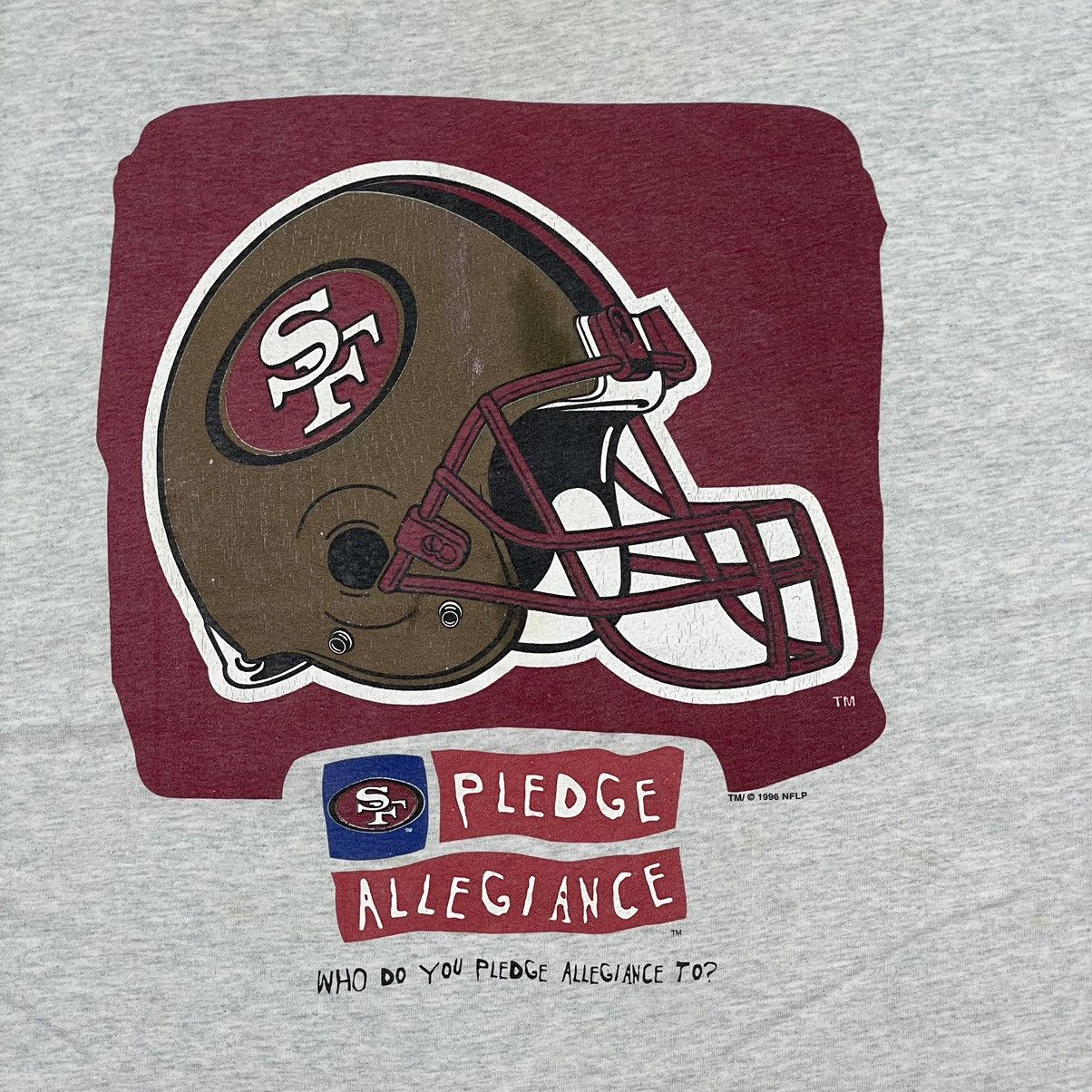NFL Vintage 1996 NFLP SF Pledge Allegiance Tee Size US XL / EU 56 / 4 - 7 Thumbnail