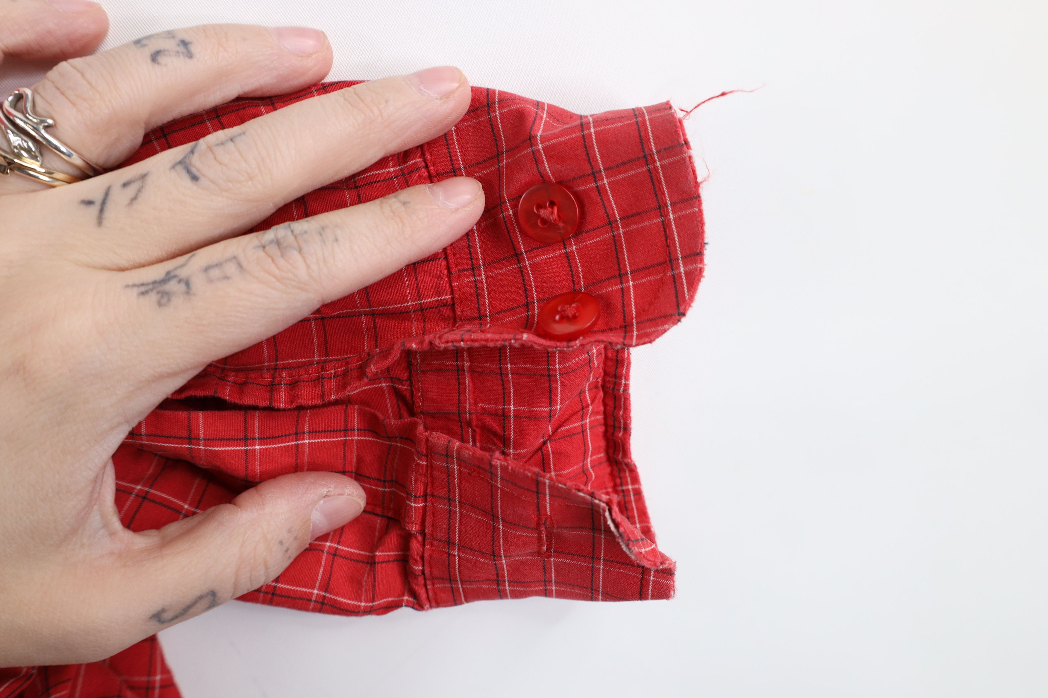 Vintage Vintage 90s Ohio State University Button Down Shirt Plaid Size US L / EU 52-54 / 3 - 9 Thumbnail