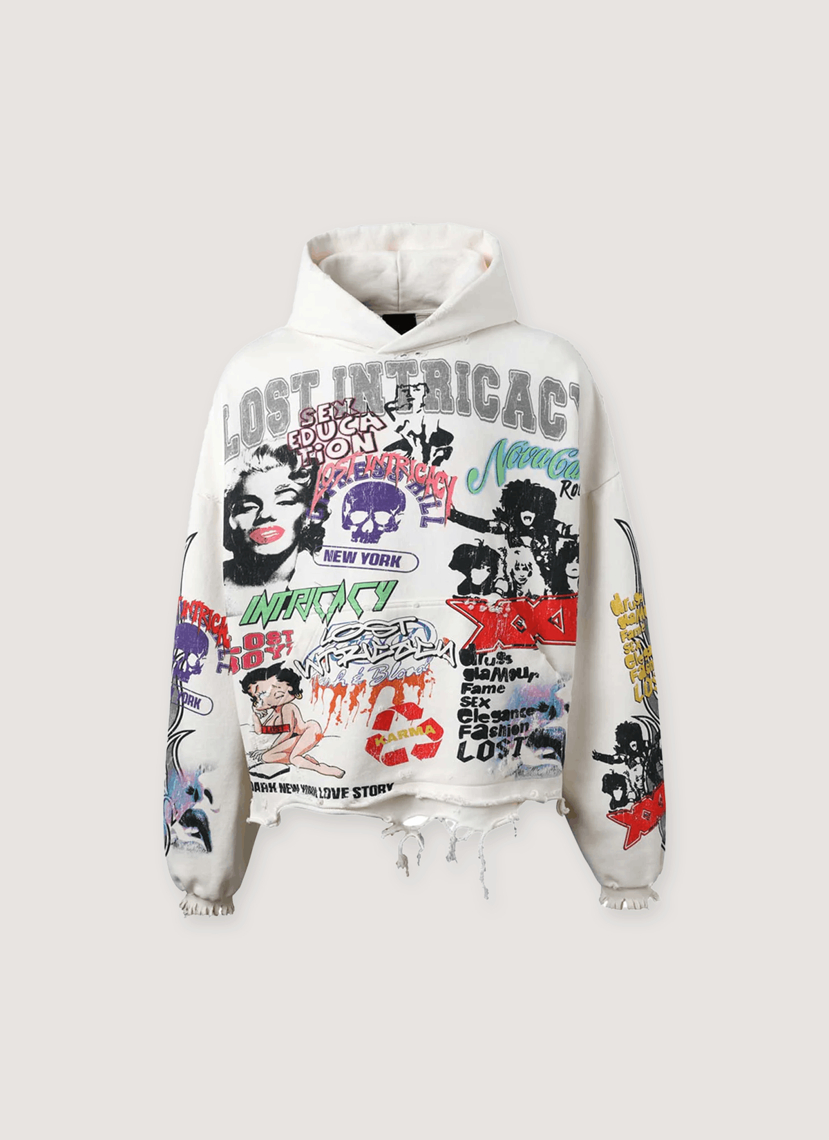 LOST INTRICACY University Sweatshirt Cream Size US L / EU 52-54 / 3 - 1 Thumbnail