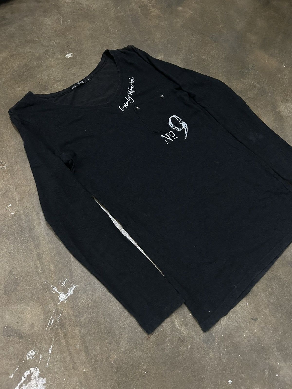 Le Grande Bleu (L.G.B.) Vintage Rush Hour Japan No 9 Pocket Tee Studded Long Sleeve Size US S / EU 44-46 / 1 - 3 Thumbnail