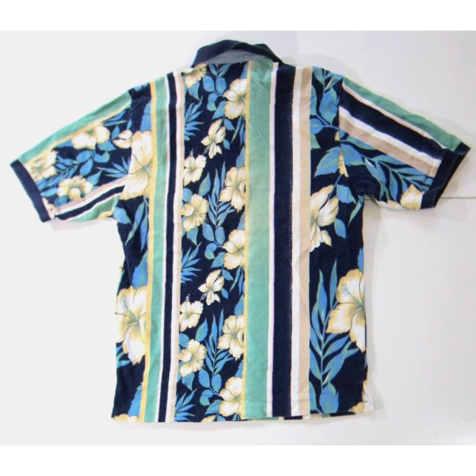 Ralph Lauren Ralph Lauren Chaps Polo Shirt Floral Floral Hawaiian Blue Green 100% Cotton Flannel Blue L Mens Short Sleeve Vintage 80s 90s Aloha Pattern Shirts Size US L / EU 52-54 / 3 - 2 Thumbnail