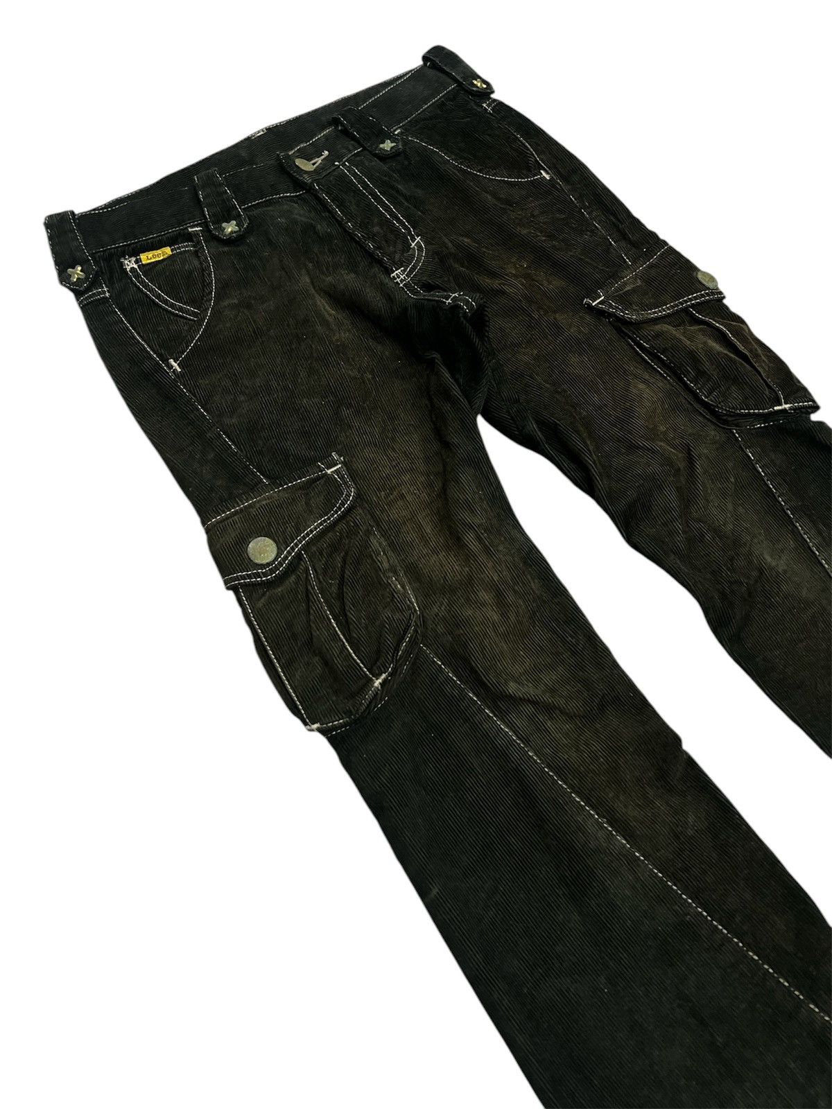 If Six Was Nine × Vintage FLARED🔥VINTAGE LEE RIDER FADED TWIST PANT Size US 30 / EU 46 - 6 Thumbnail