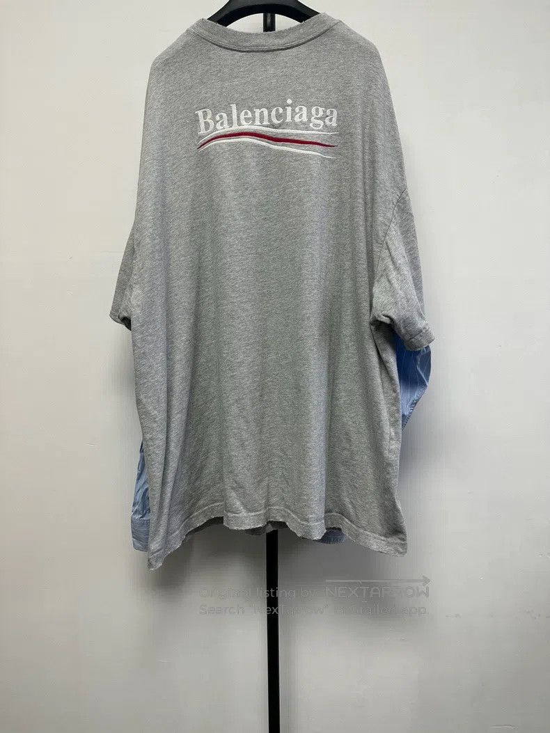 Balenciaga Balenciaga Casual Two-Piece Round Neck Long Sleeve T-Shirt Size US L / EU 52-54 / 3 - 2 Thumbnail
