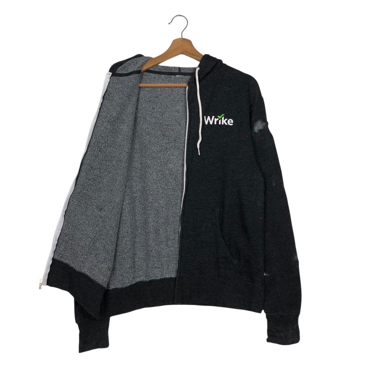 Japanese Brand 📌Vintage Zipper Hoodie Independent Big Logo Issey Miyake Size US M / EU 48-50 / 2 - 14 Thumbnail