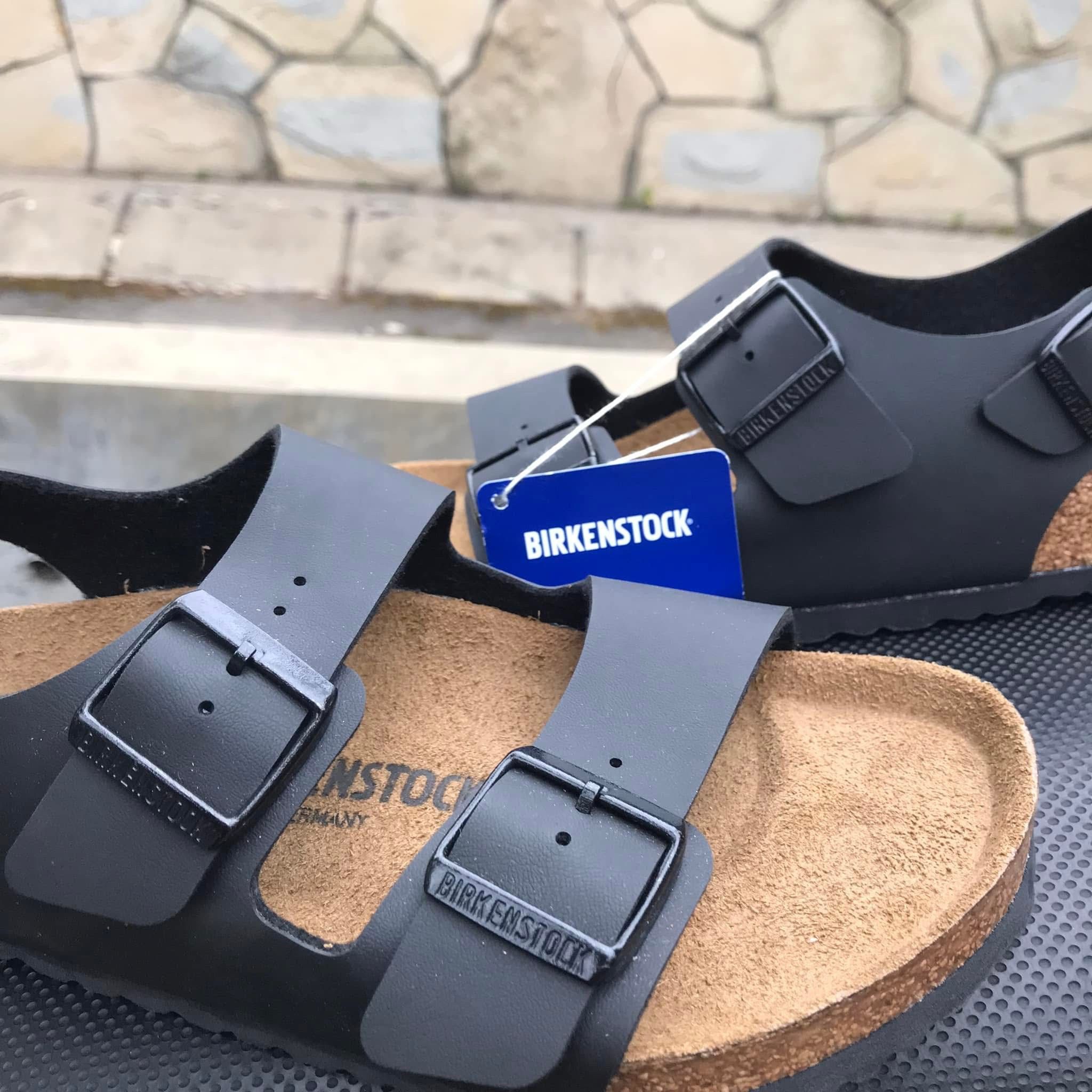 Birkenstock Birkenstock Milano Sandals 3straps Leatherman Black Leather Size US 7 / EU 40 - 4 Thumbnail