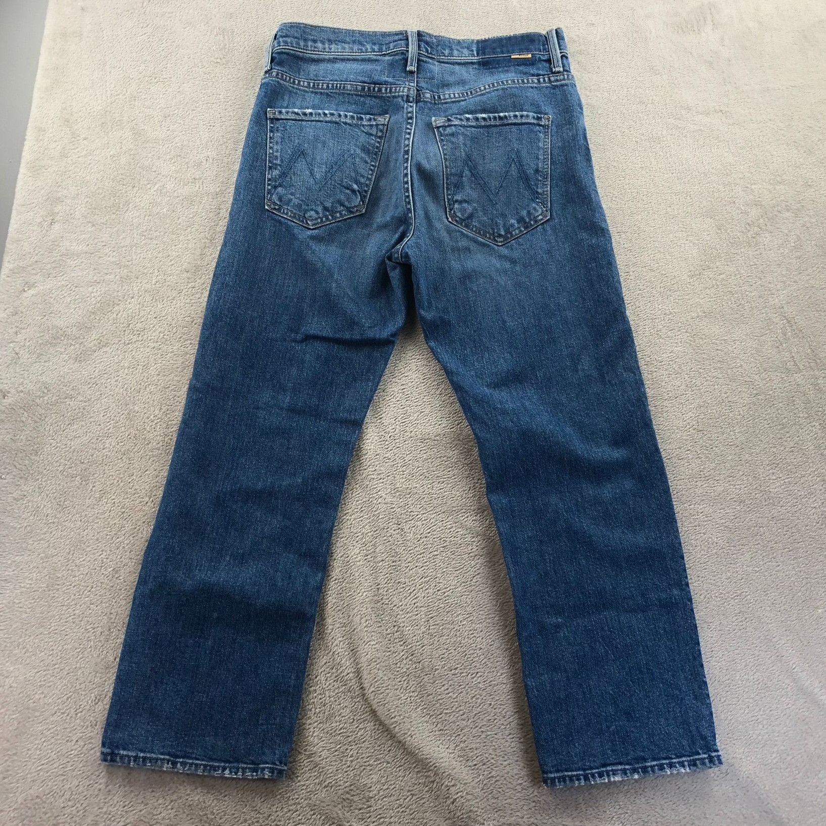 MOTHER Mother Women Jeans 26 Straight Leg Superior Blue Denim Butto Size 26" / US 2 / IT 38 - 19 Thumbnail