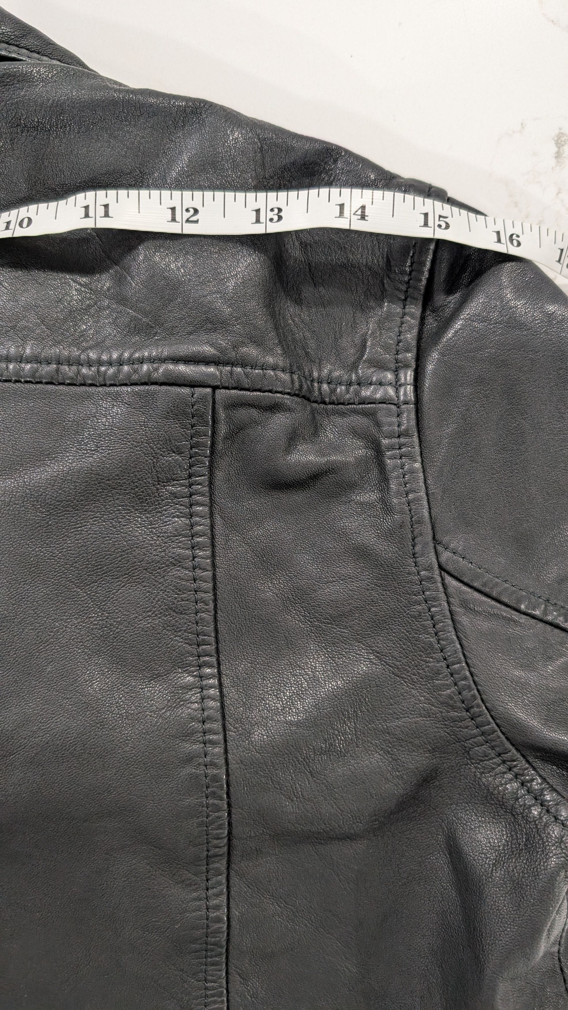 Allsaints ALLSAINTS Prescott Leather Biker Jacket. Size. 8 Size M / US 6-8 / IT 42-44 - 11 Thumbnail