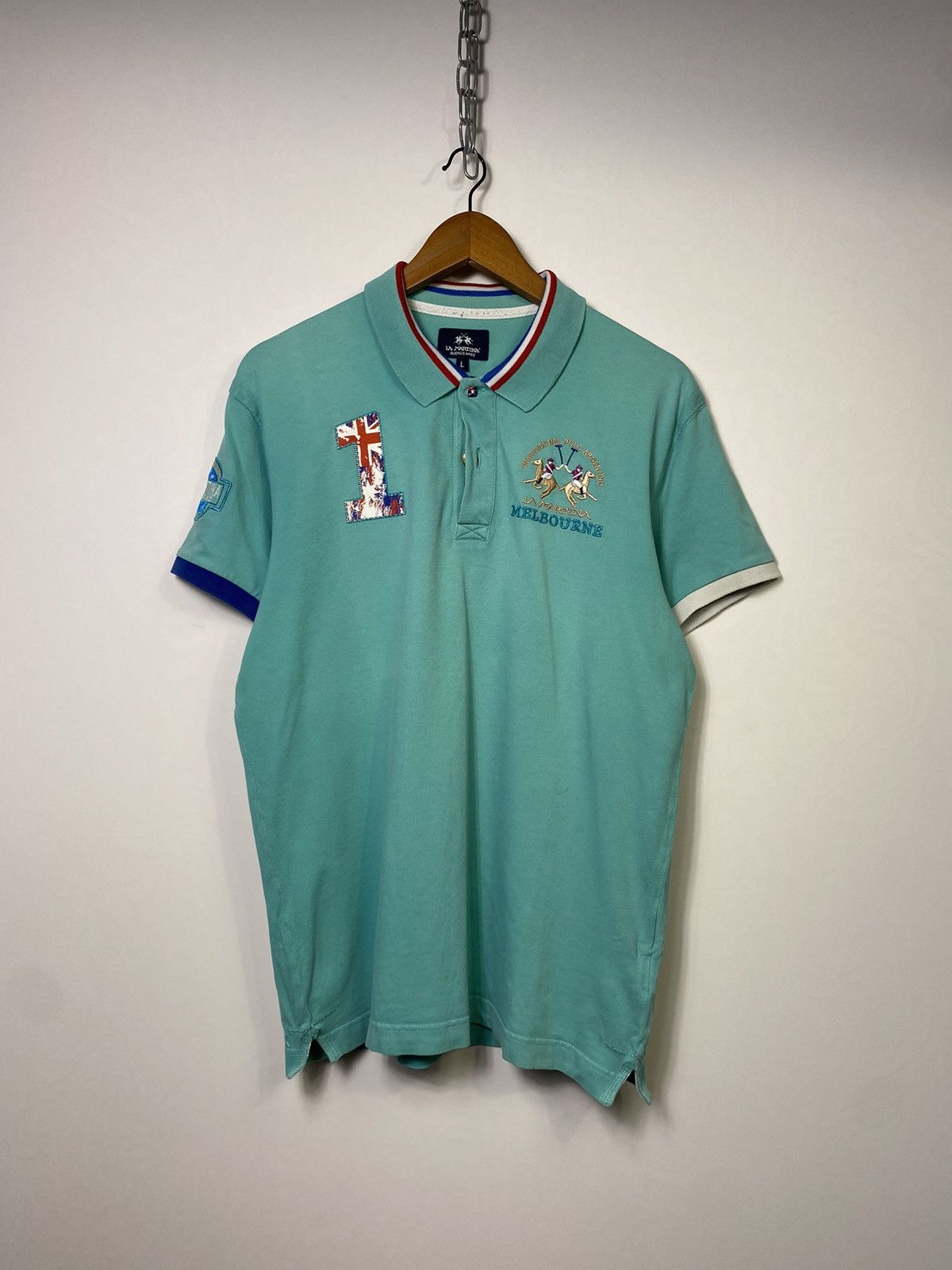 La Martina × Vintage Rare LA MARTINA Chief Keef Style Mens Polo T-shirt Size US L / EU 52-54 / 3 - 1 Thumbnail