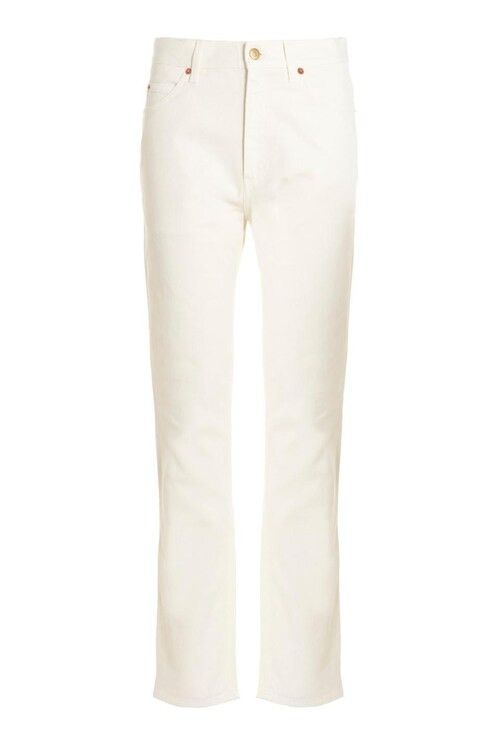 Gucci o1loc1c0925 Denim Jeans With Horsebit in White Size US 32 / EU 48 - 1 Preview