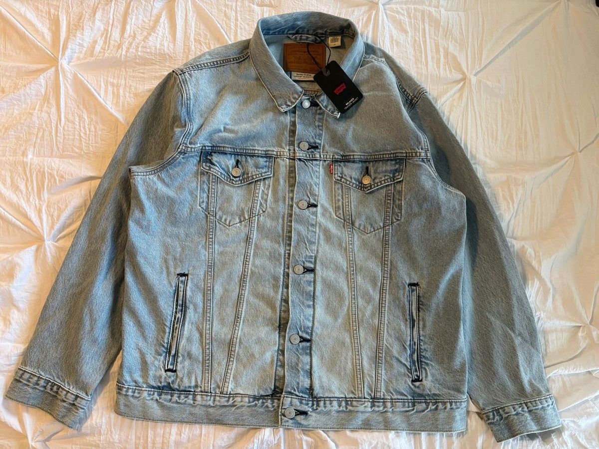Levi's × Supreme Large Supreme Levi's Leopard Denim Jacket | Grailed