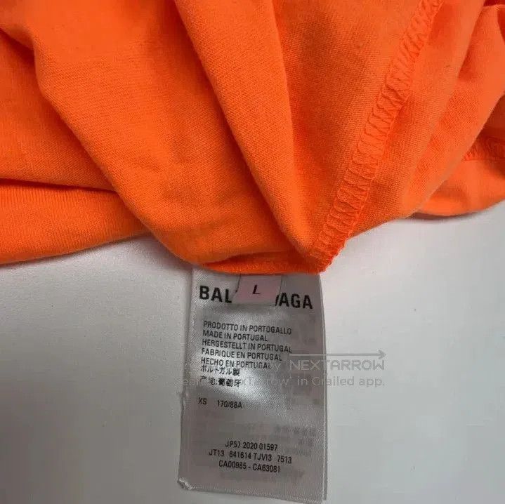 Balenciaga Balenciaga Orange Graphic Short Sleeve T. Size US L / EU 52-54 / 3 - 3 Thumbnail