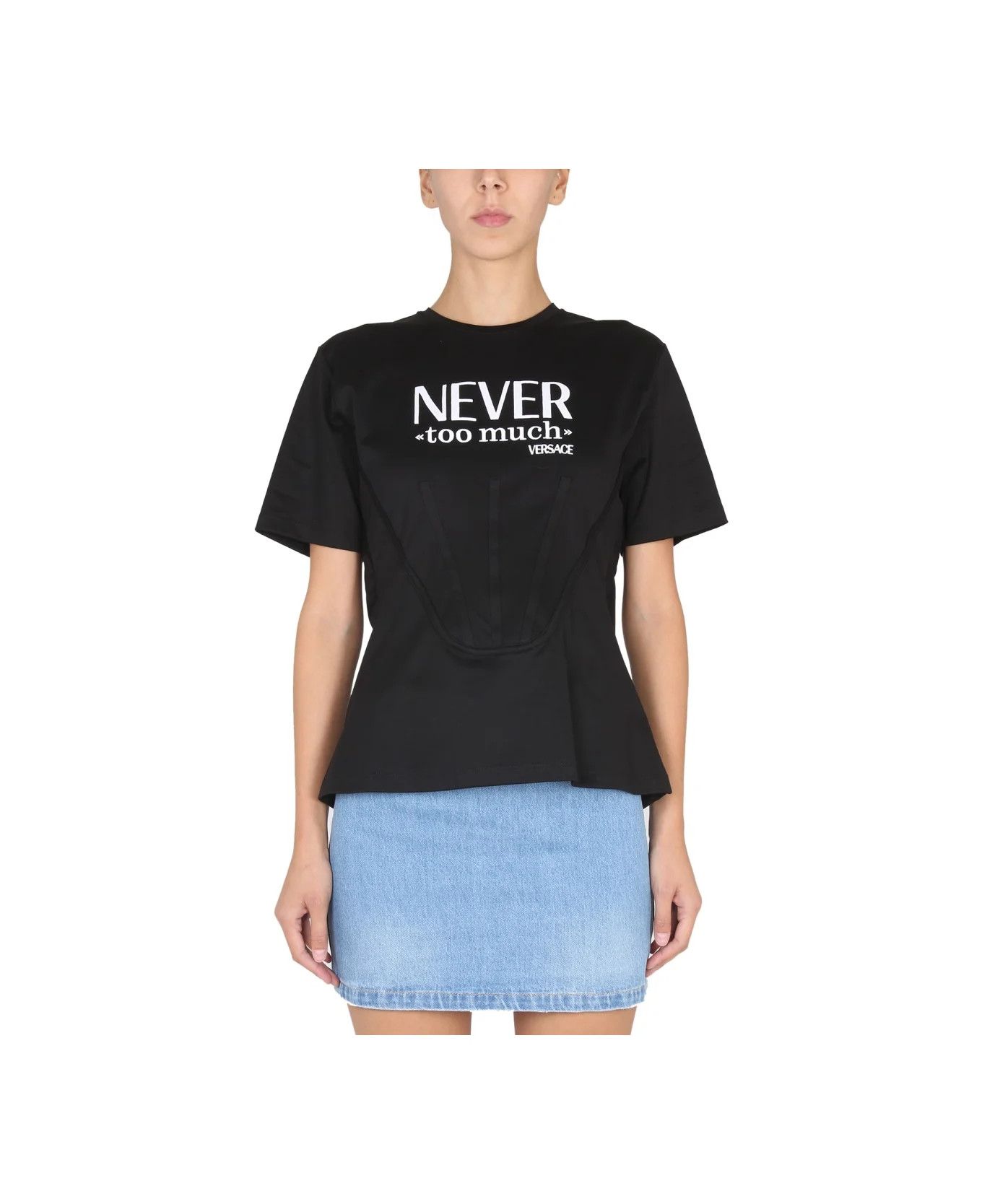 o1y0226 Logo Crewneck T-Shirt in Black