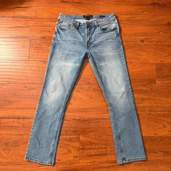 Kenneth Cole Kenneth Cole Light Blue Straight Jeans 32x30 Size US 32 / EU 48 - 1 Thumbnail