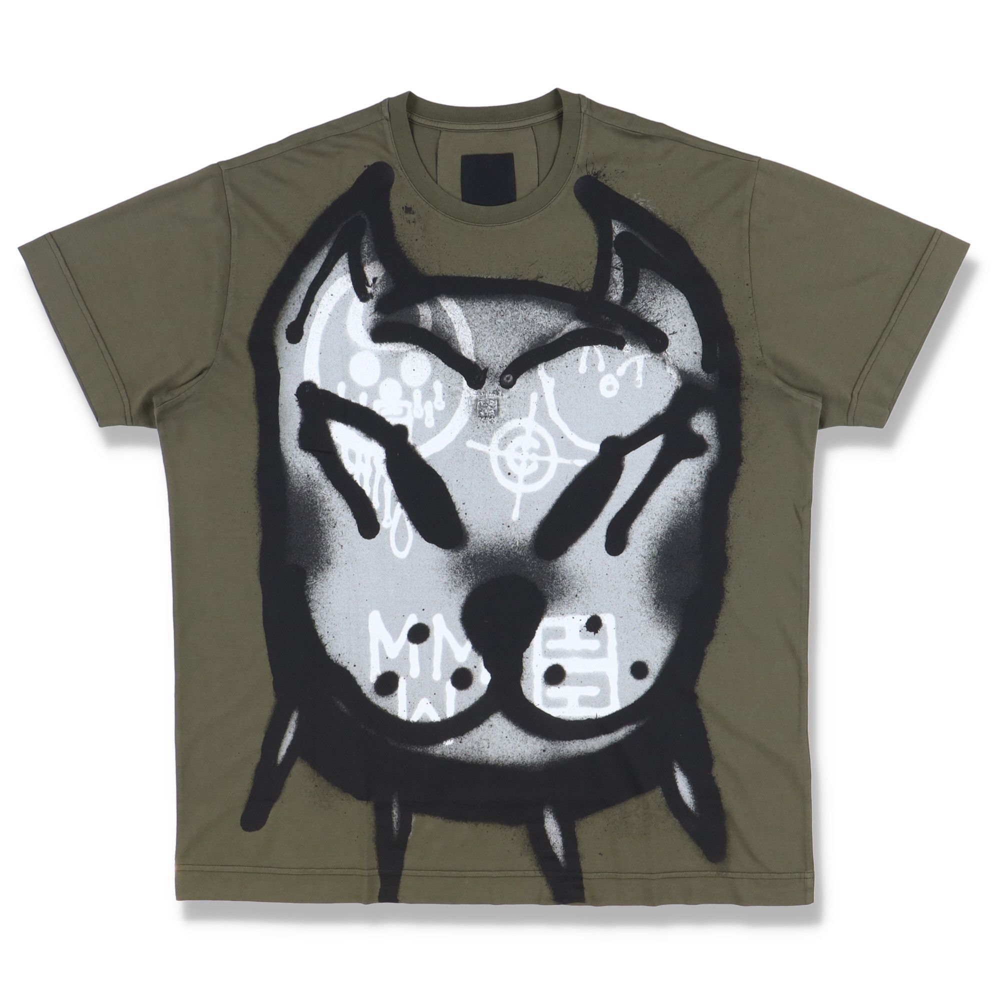Givenchy x Chito Green Dog Graffiti Oversized T-Shirt Size US M / EU 48-50 / 2 - 1 Thumbnail