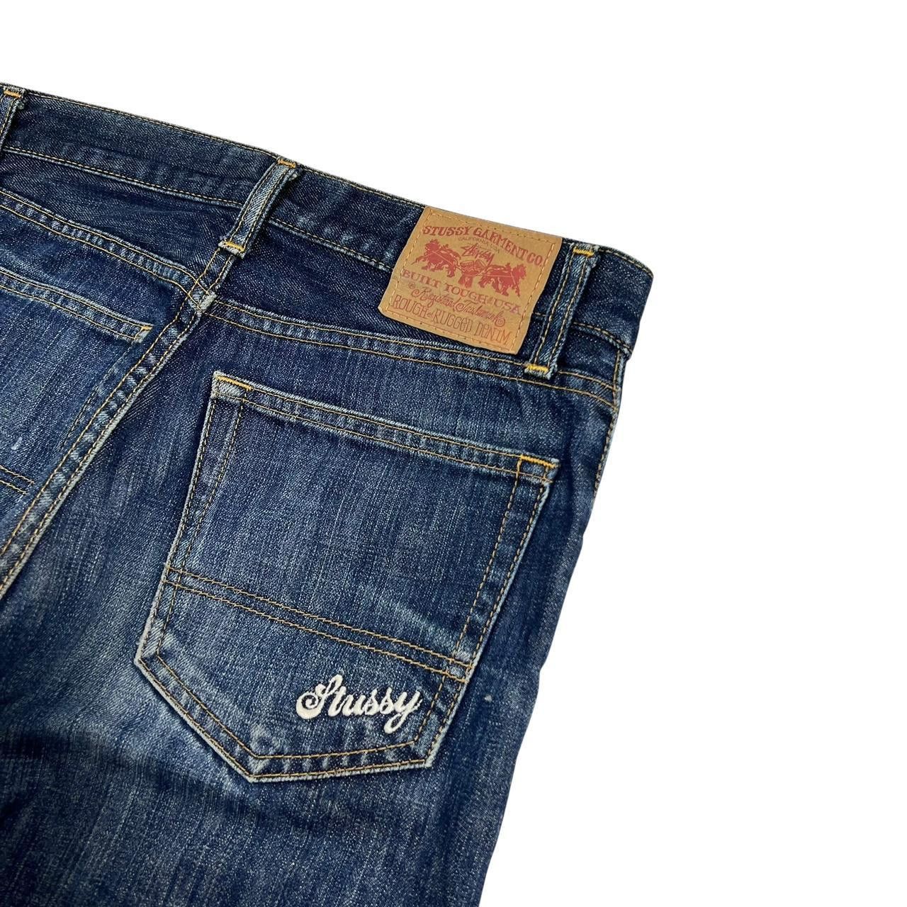 Stussy Vintage 2000s Stussy Embroidered Jeans - Waist: 31” Size US 31 - 3 Thumbnail