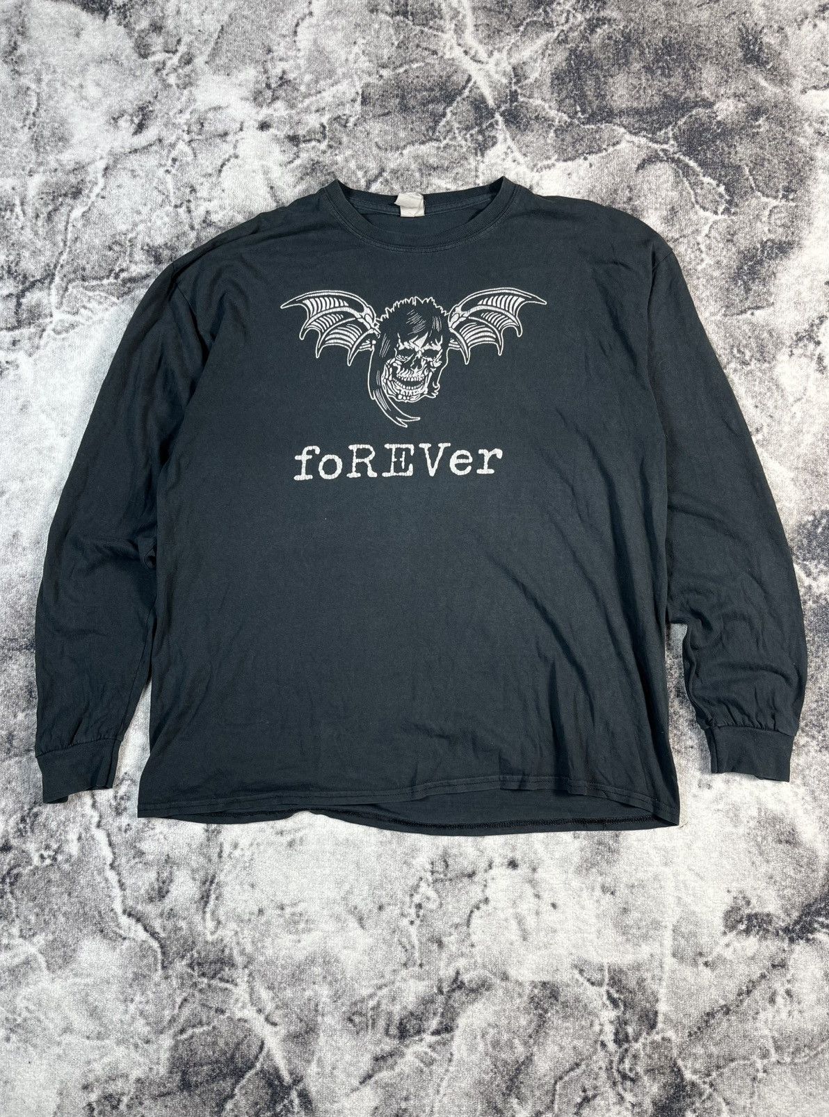 Vintage Vintage Forever Skull Graphic Long Sleeve Tee XL Size US XL / EU 56 / 4 - 1 Thumbnail