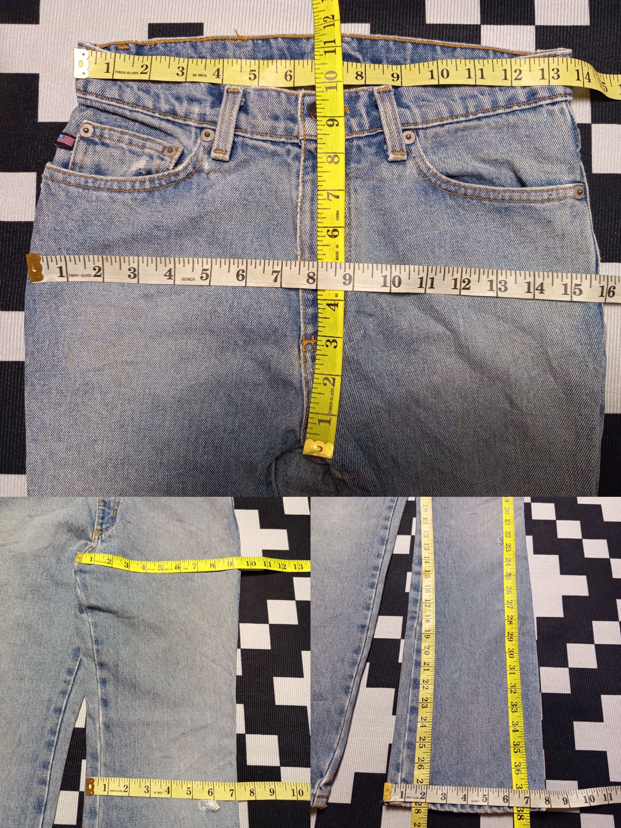 If Six Was Nine Flare Ralph Lauren Flora Jeans Bootcut Size US 27 - 2 Thumbnail