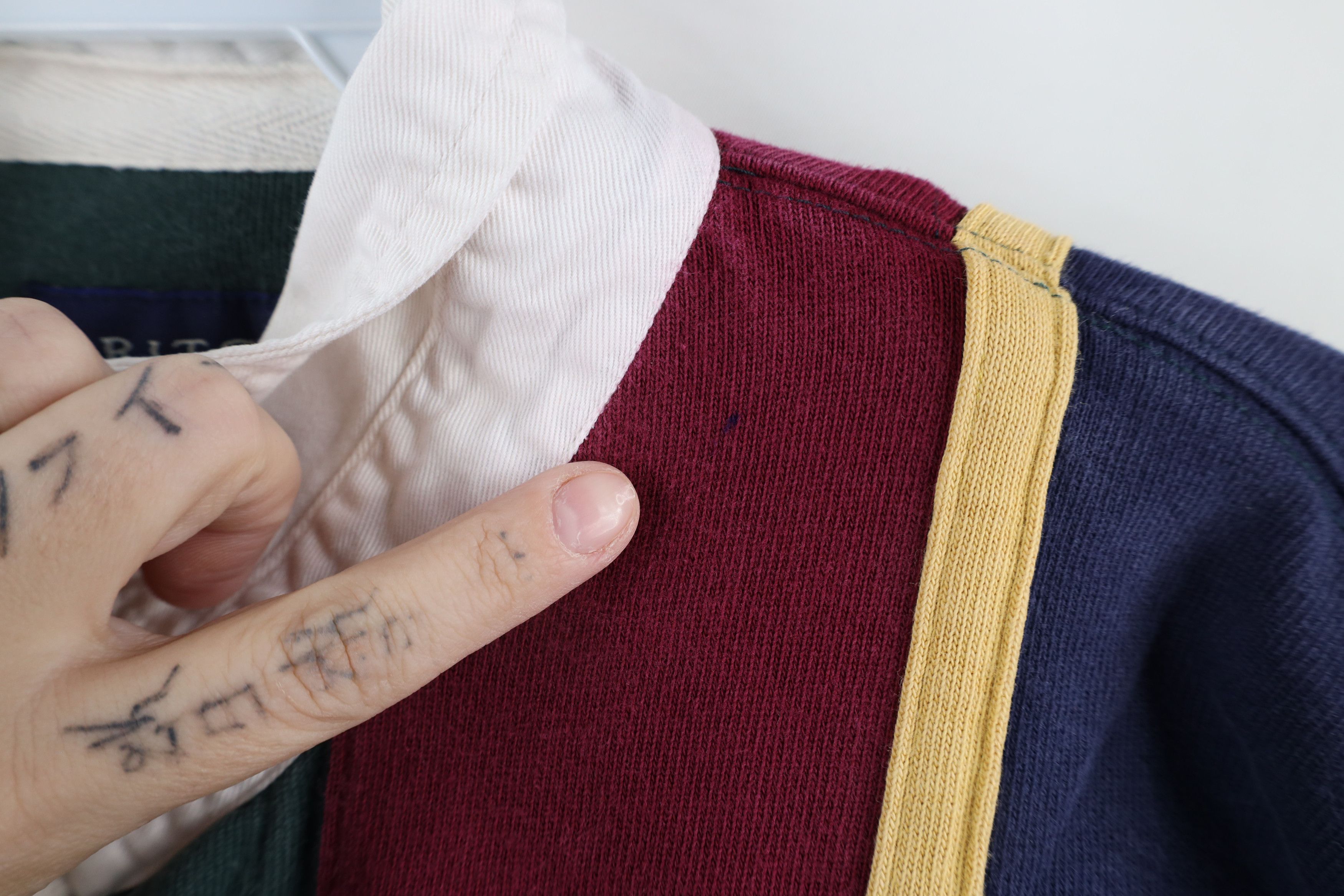 Vintage Vintage 90s Streetwear Heavyweight Long Sleeve Rugby Polo Size US XL / EU 56 / 4 - 7 Thumbnail