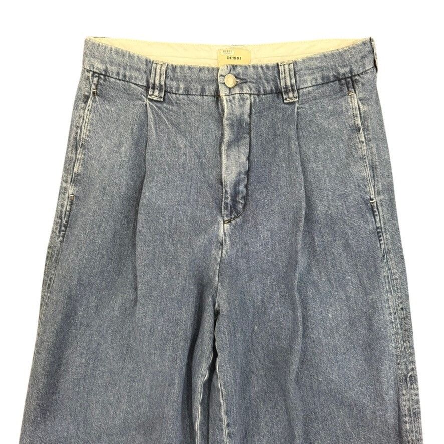DL1961 DL1961 Hepburn Wide Leg High Rise Pleated Jeans, Size 29 Size 29" - 5 Thumbnail