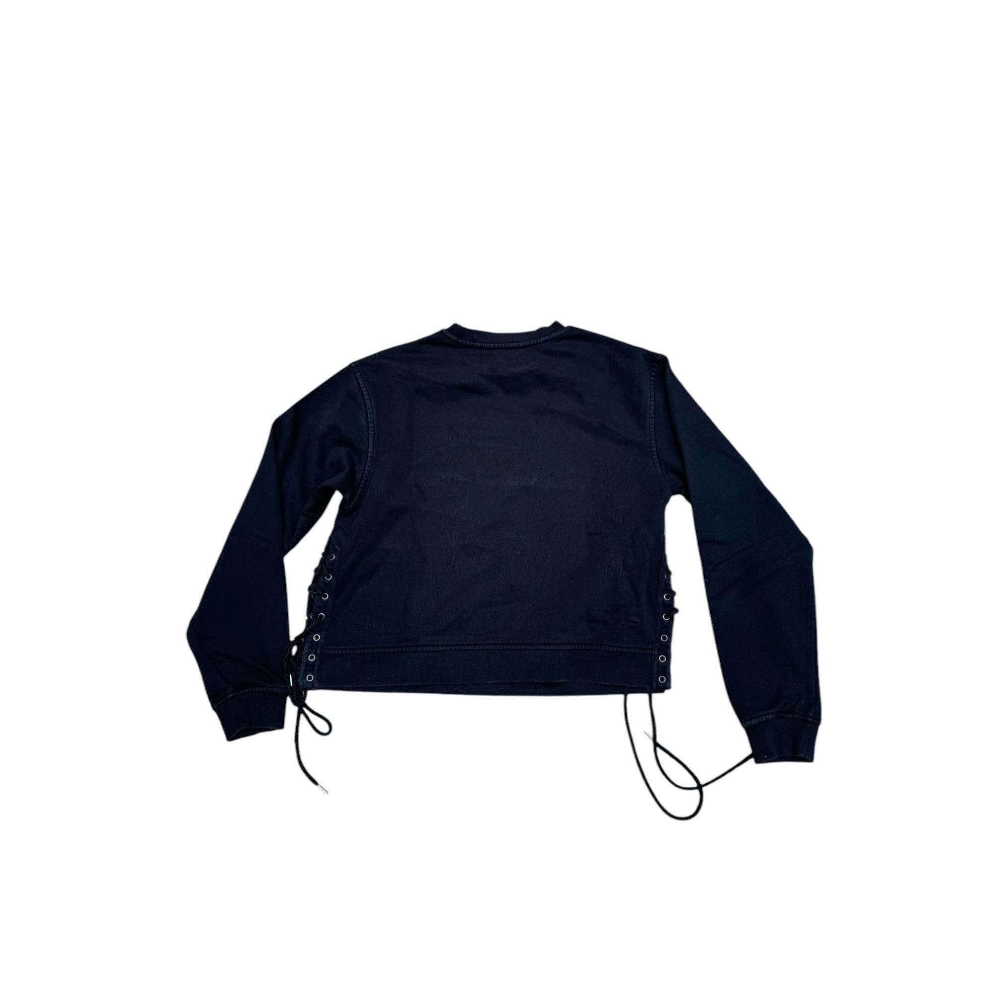 Alexander McQueen Black Laced Hoodie Size M / US 6-8 / IT 42-44 - 3 Thumbnail