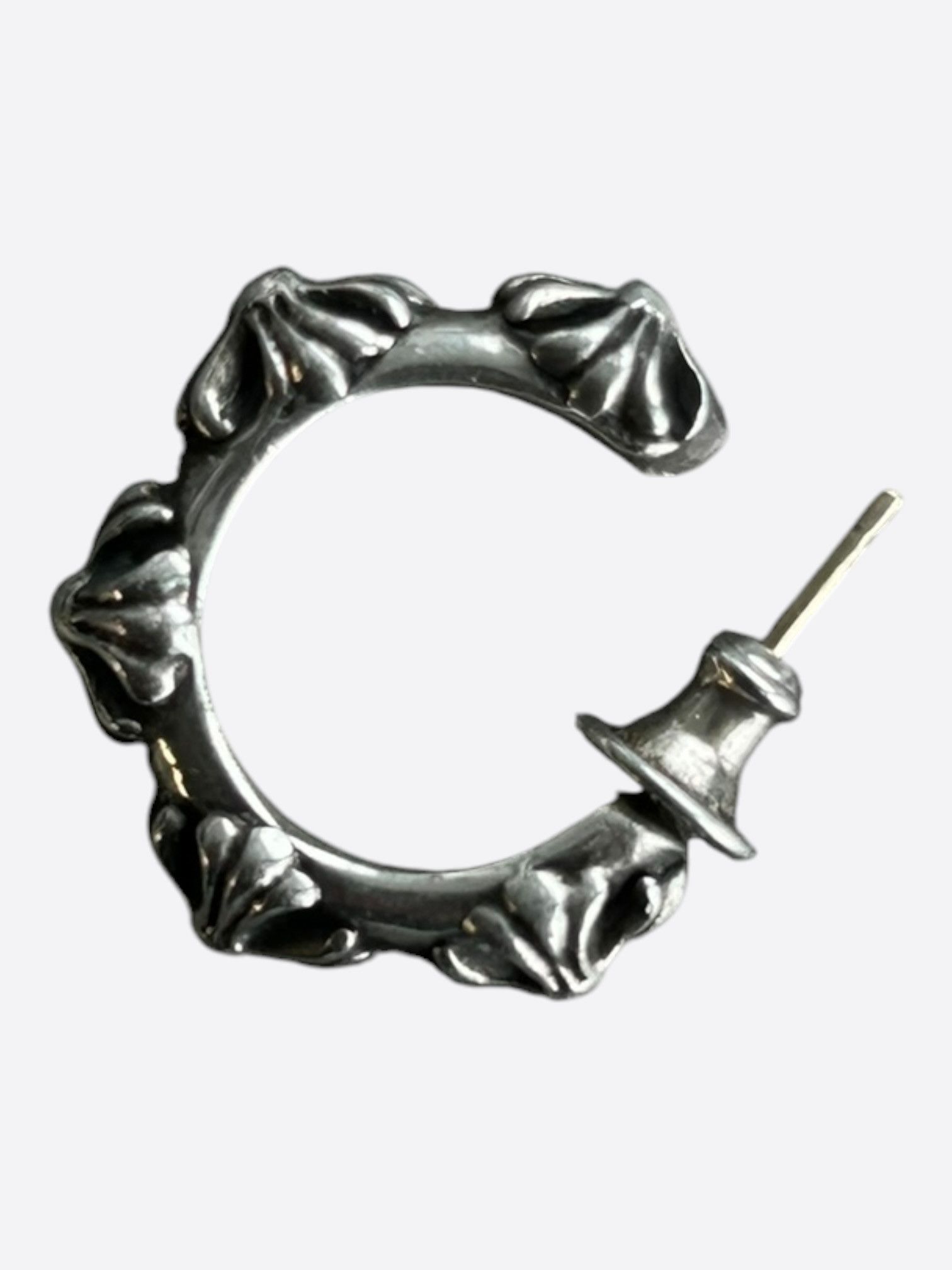 Chrome Hearts Chrome Hearts Silver Cross Earring Size ONE SIZE - 2 Thumbnail