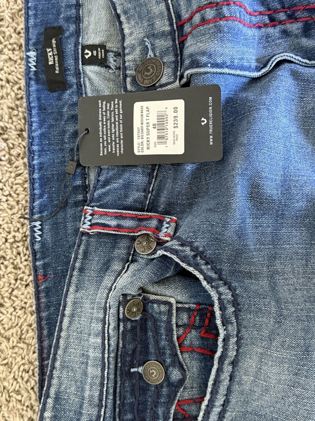 True Religion True Religion Ricky Super T Flap Size 46 Size US 44 / EU 60 - 5 Thumbnail