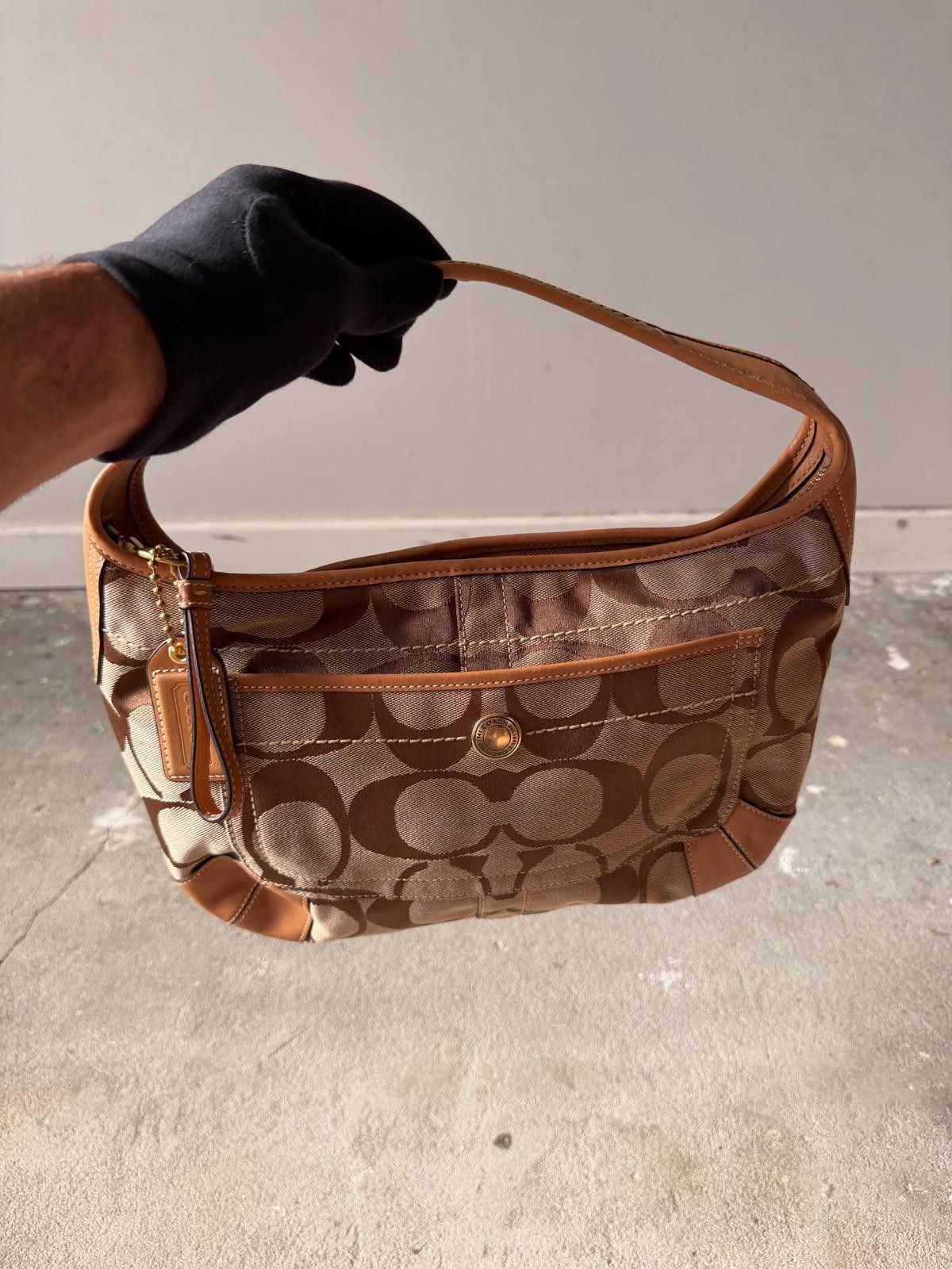 Coach Coach Signature Ergo Shoulder Bag Beige/Brown Size ONE SIZE - 4 Thumbnail