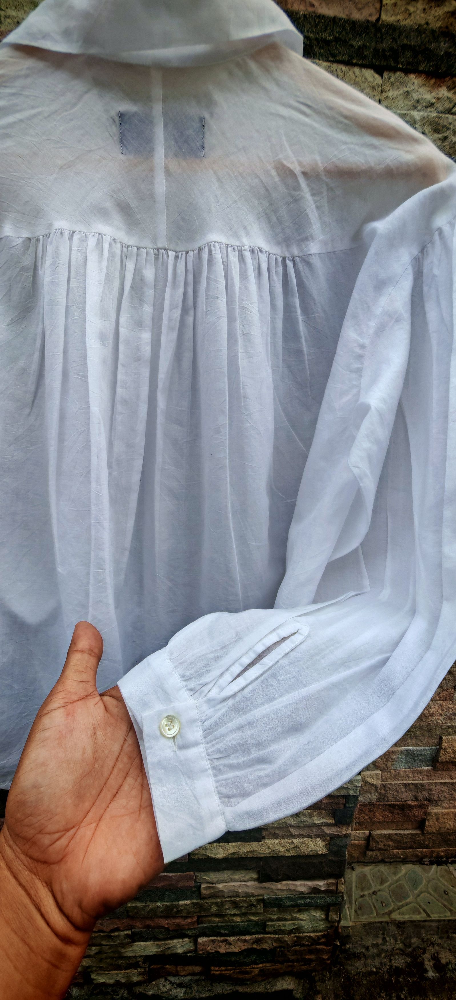 Comme des Garcons Tricot Comme des Garcons oversize white shirt Size S / US 4 / IT 40 - 12 Thumbnail