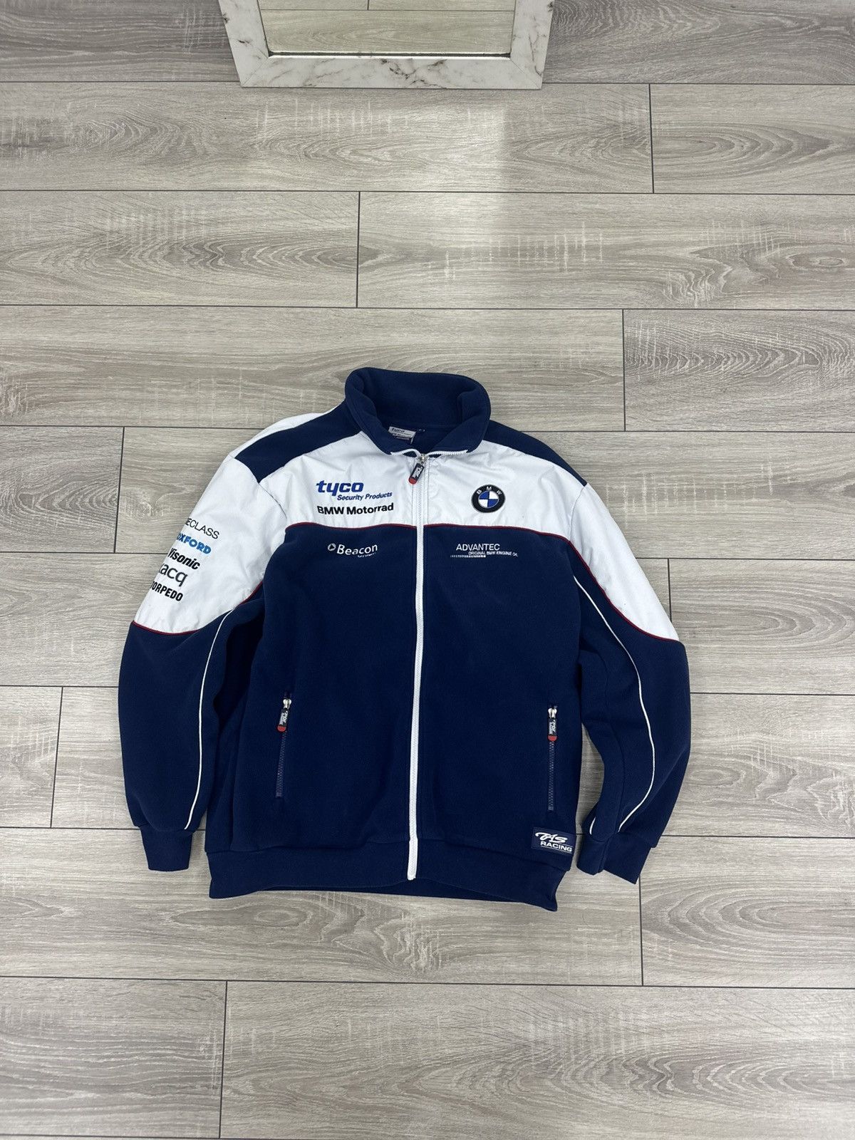BMW BMW Racing Vintage 90s Fleece Jacket Size US M / EU 48-50 / 2 - 4 Thumbnail