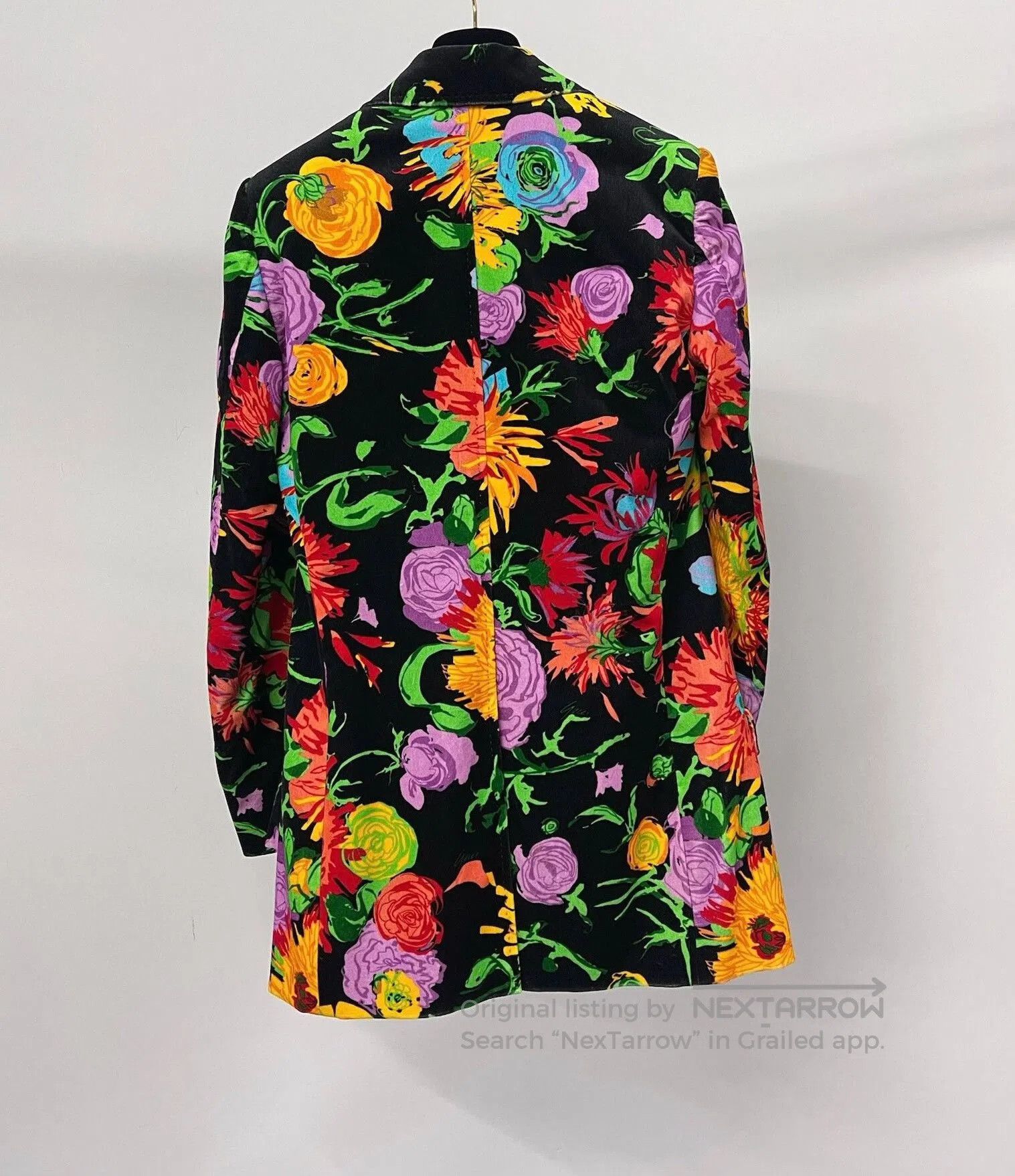 Gucci Gucci Printed Black Velvet Blazer. Size S / US 4 / IT 40 - 2 Thumbnail