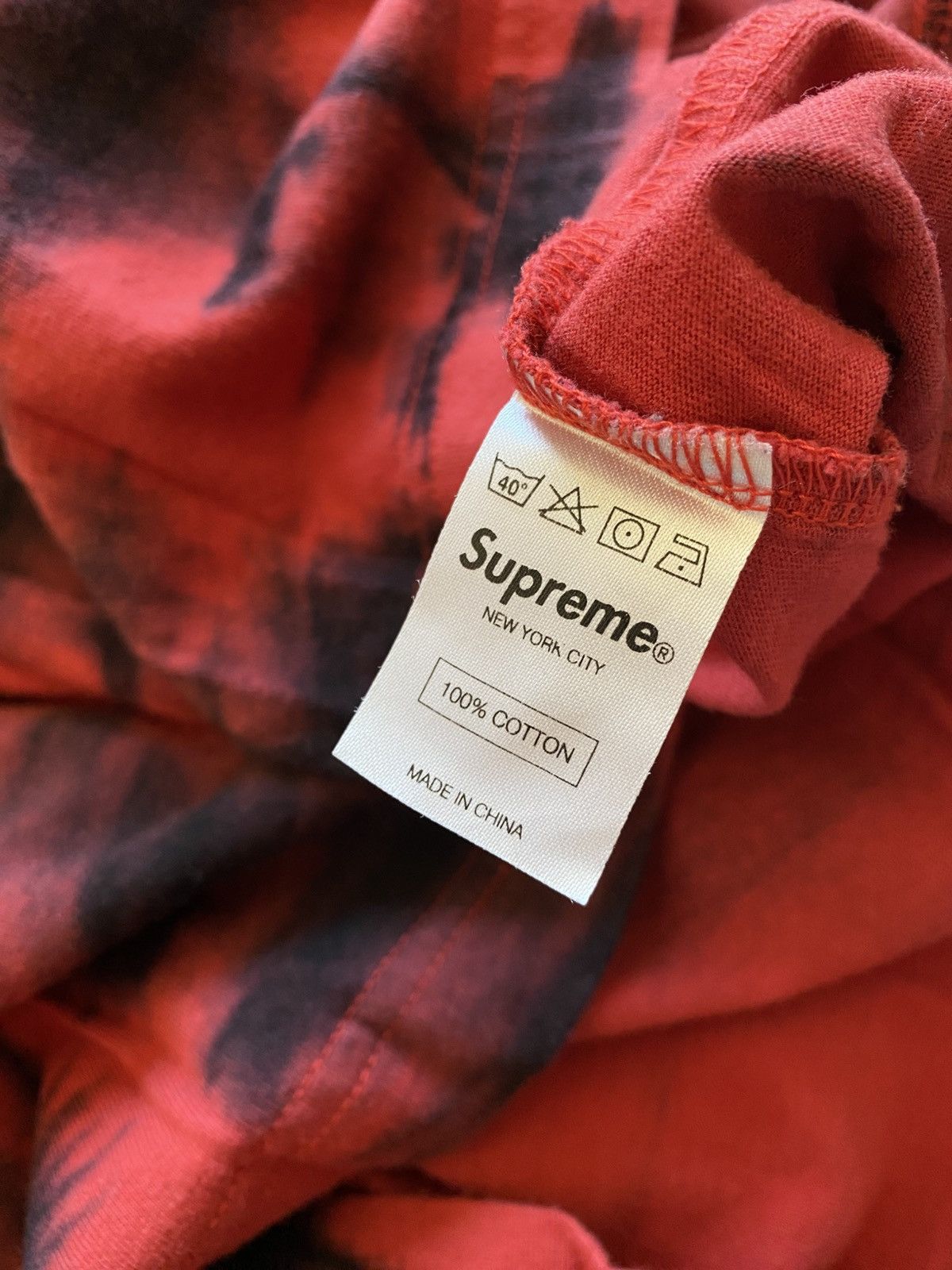 Supreme Supreme Tie Dye T-Shirt Red Black Size US M / EU 48-50 / 2 - 4 Thumbnail