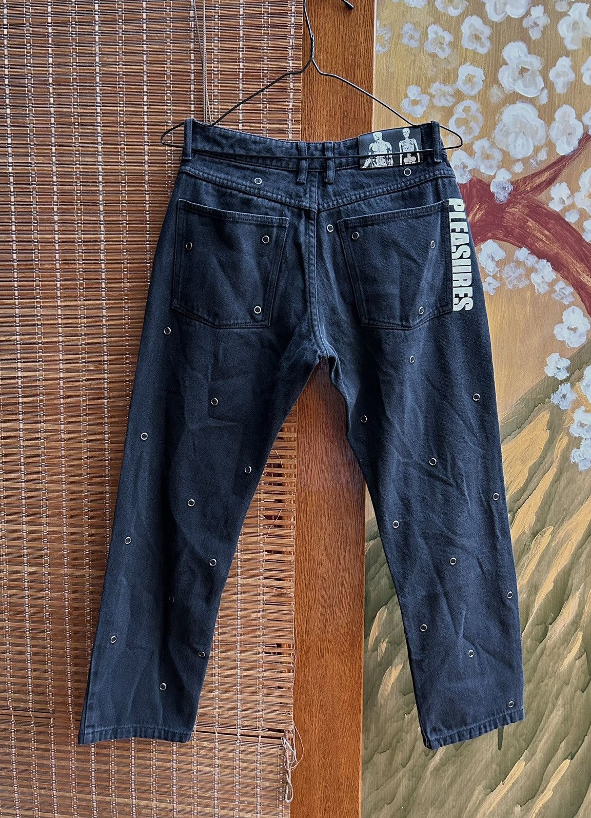 Pleasures Pleasures Village Rivet Denim Pants Black Size US 30 / EU 46 - 1 Thumbnail