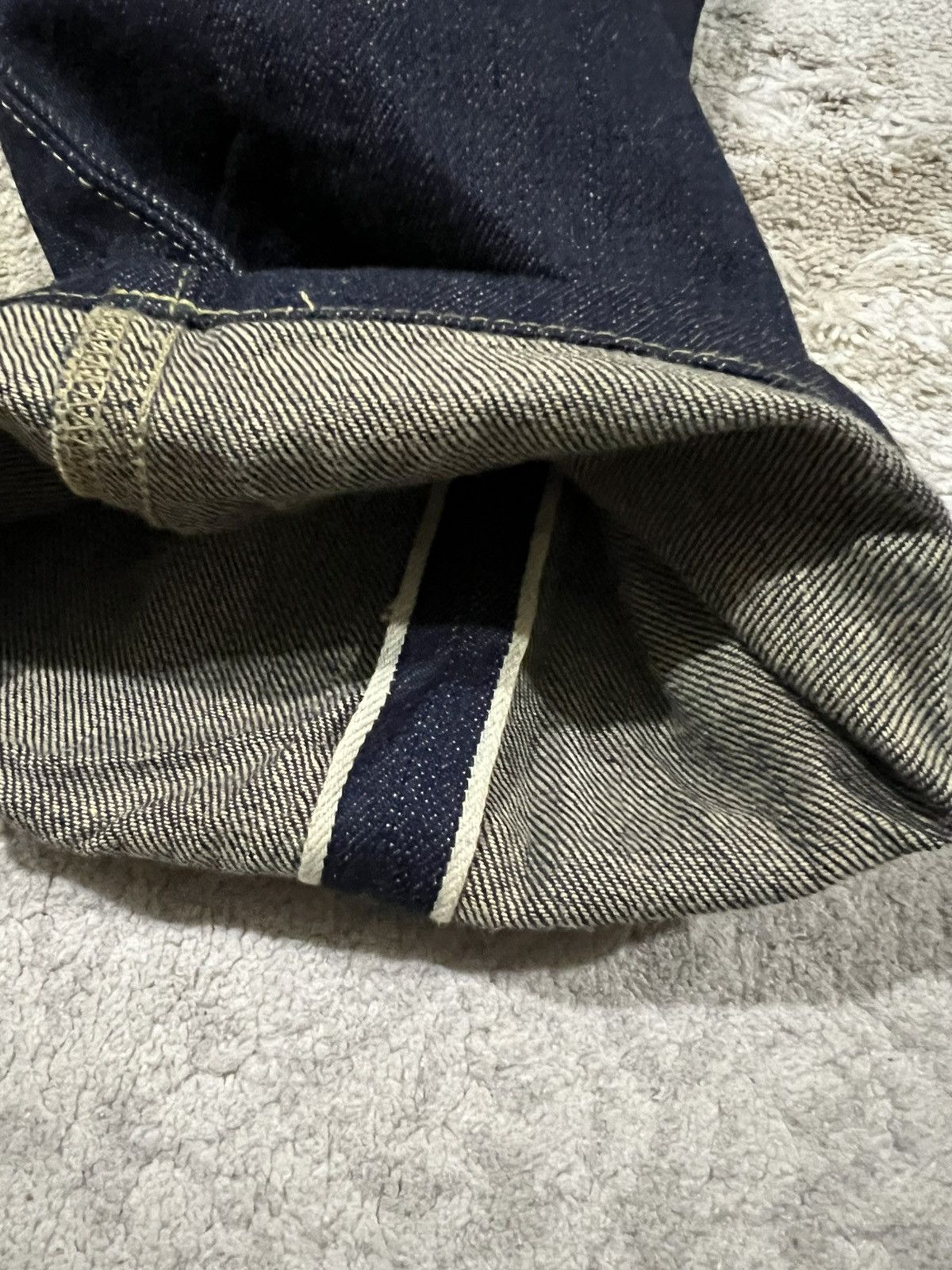 Rick Owens RARE 2005/06 Rick Owens OG Dark Blue Selvaged Denim Jeans Size US 28 / EU 44 - 8 Thumbnail
