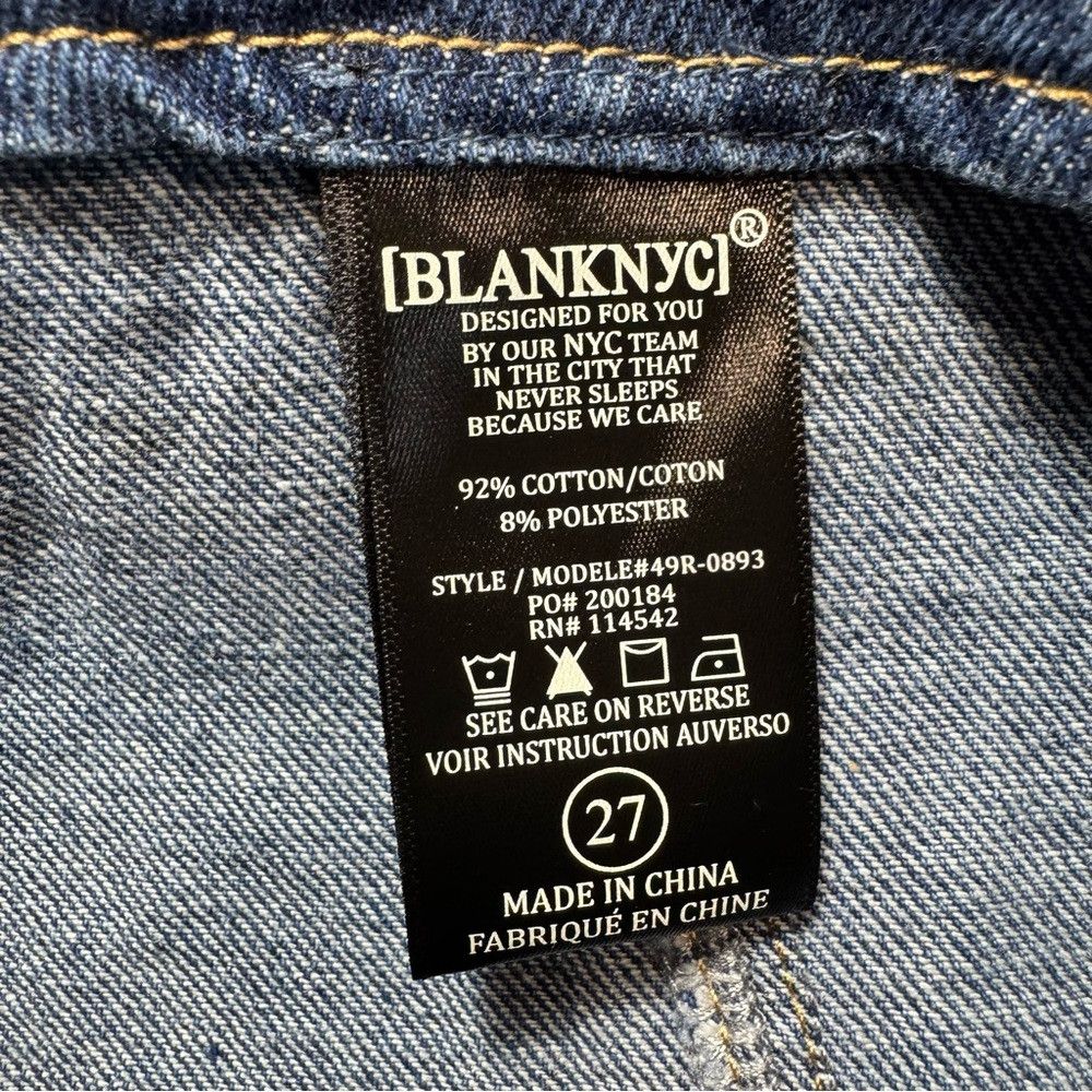 BLANKNYC NWT New Blank NYC Denim Coated Metallic Heart Mini Skirt Si Size 27" / US 4 / IT 40 - 7 Thumbnail