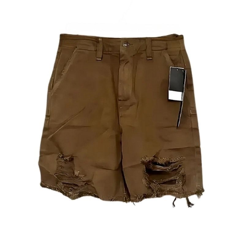 Earnest Sewn Earnest Sewn Distressed Shorts High Rise Denim Brown 24 NWT Size 24" / US 00 / IT 34 - 2 Thumbnail