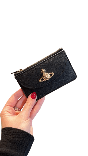 Vivienne Westwood o1f1d3z0426 Size: OS / Saffiano Card Holder in Black Size ONE SIZE - 1 Thumbnail