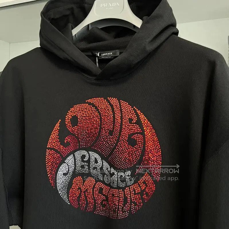 Versace Versace Black Cotton Long Sleeve Hoodie . Size US M / EU 48-50 / 2 - 5 Thumbnail