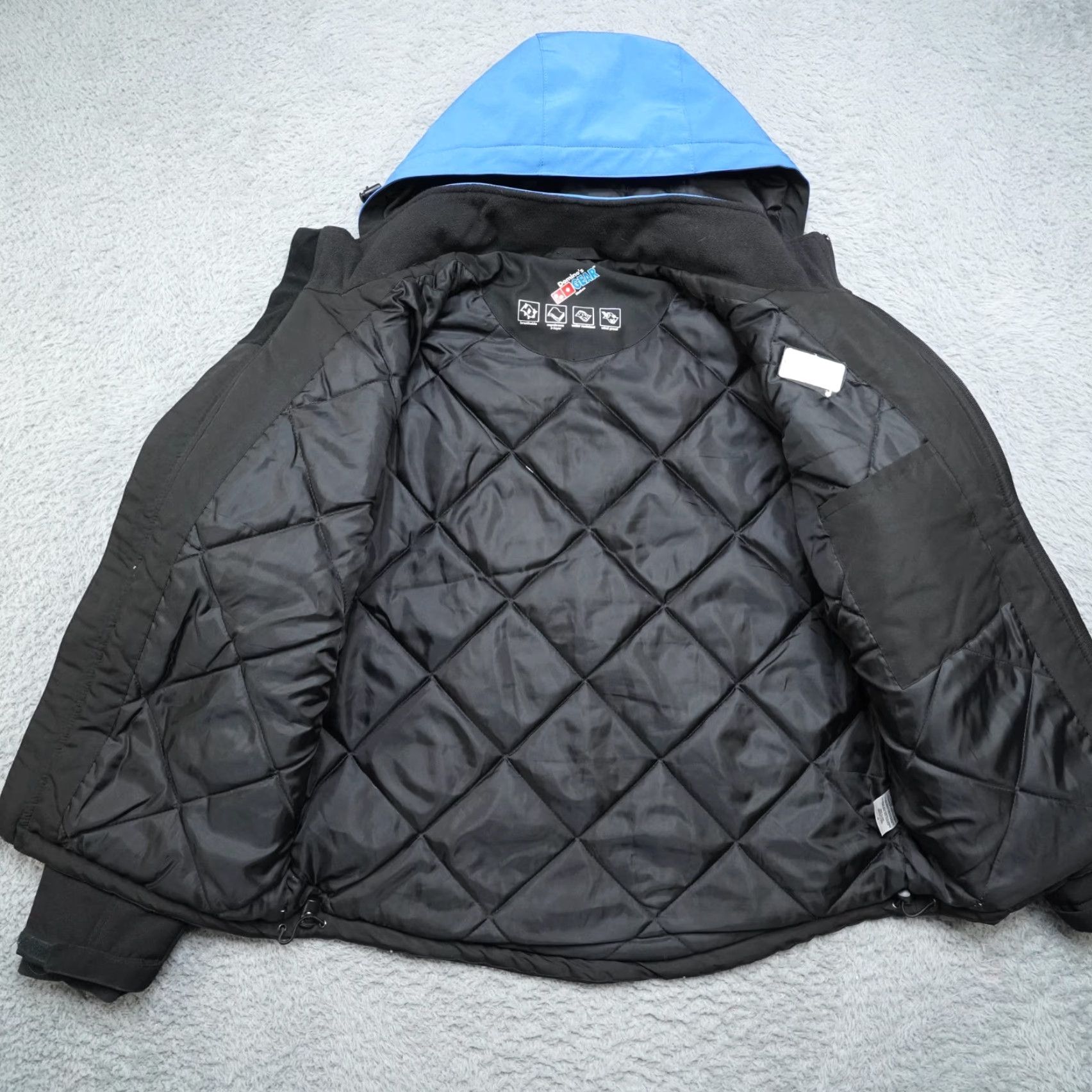 Vintage Domino Winter Jacket Mens M Blue Waterproof Full Zip Insulated Windbreaker Delivery Driver Logo Vintage: No (adjusted within rules?) Size US M / EU 48-50 / 2 - 4 Thumbnail