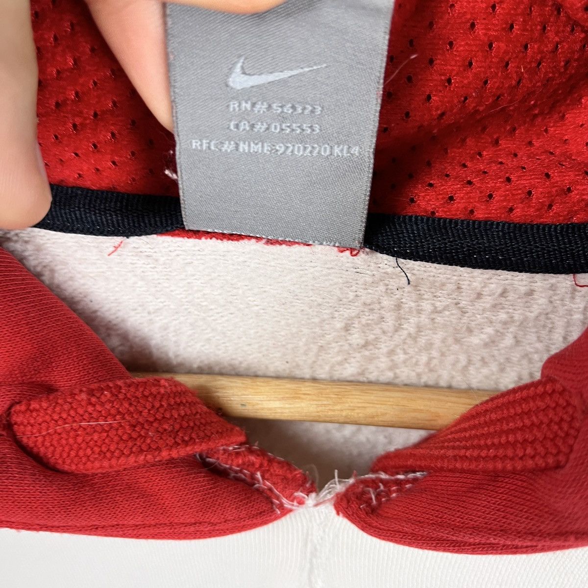Nike Vintage Hoodie Nike Racer Big Logo Haft 90s Nba Sportswear Size US L / EU 52-54 / 3 - 14 Thumbnail