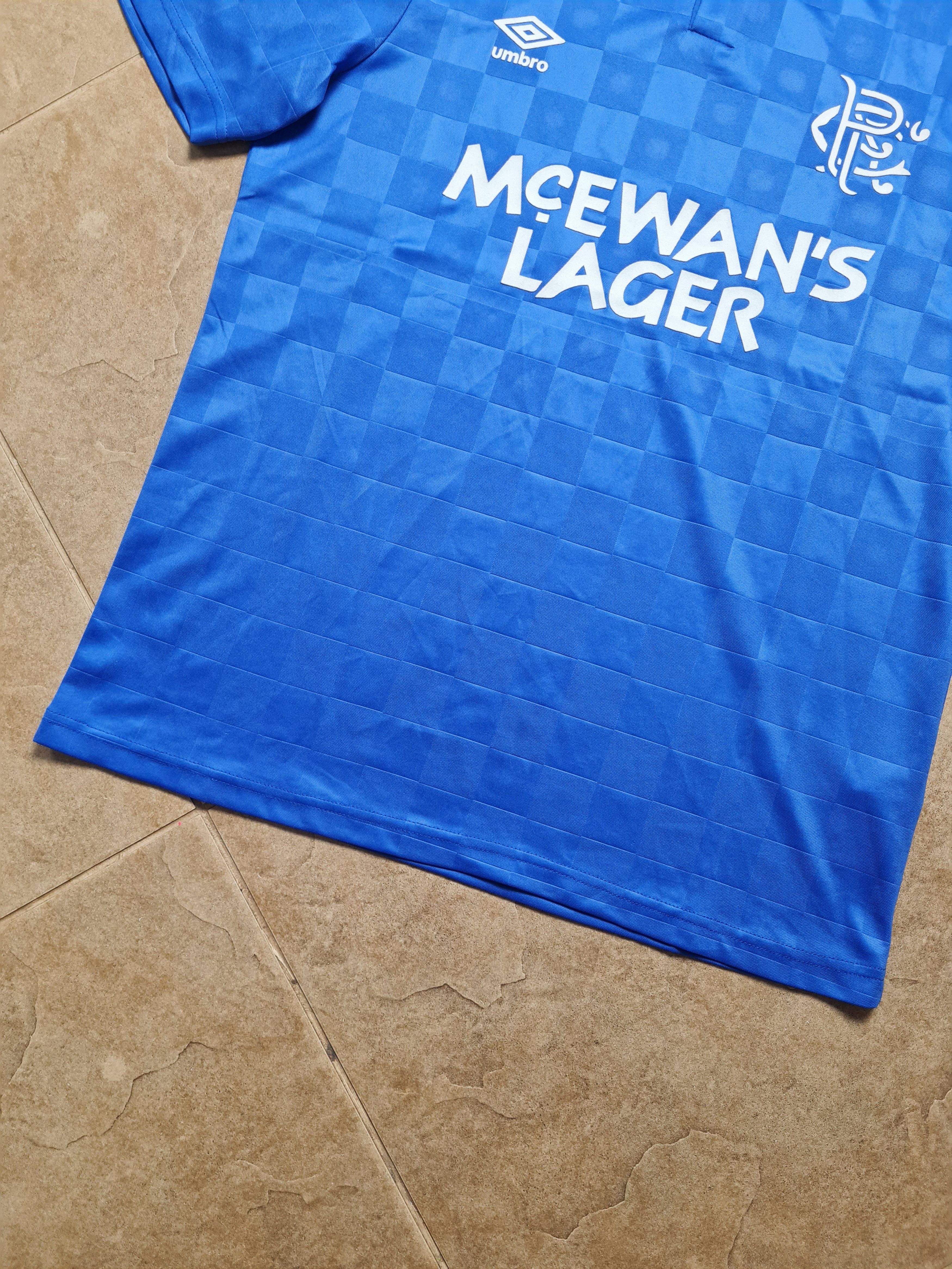 Umbro RETRO JERSEY GLASGOW RANGERS 1988/1989 SOCCER FOOTBALL SHIRT Size US M / EU 48-50 / 2 - 20 Thumbnail