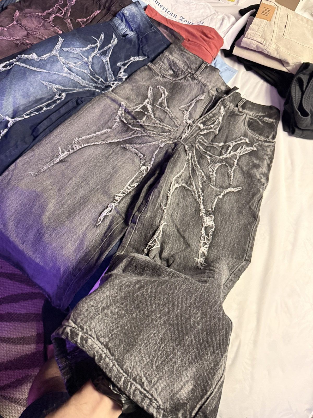 Japanese Brand FOUR (2 LEFT) SOLD OUT PHANTOM TROUPE PHOLOHH JEANS BUNDLE Size US 32 / EU 48 - 2 Thumbnail