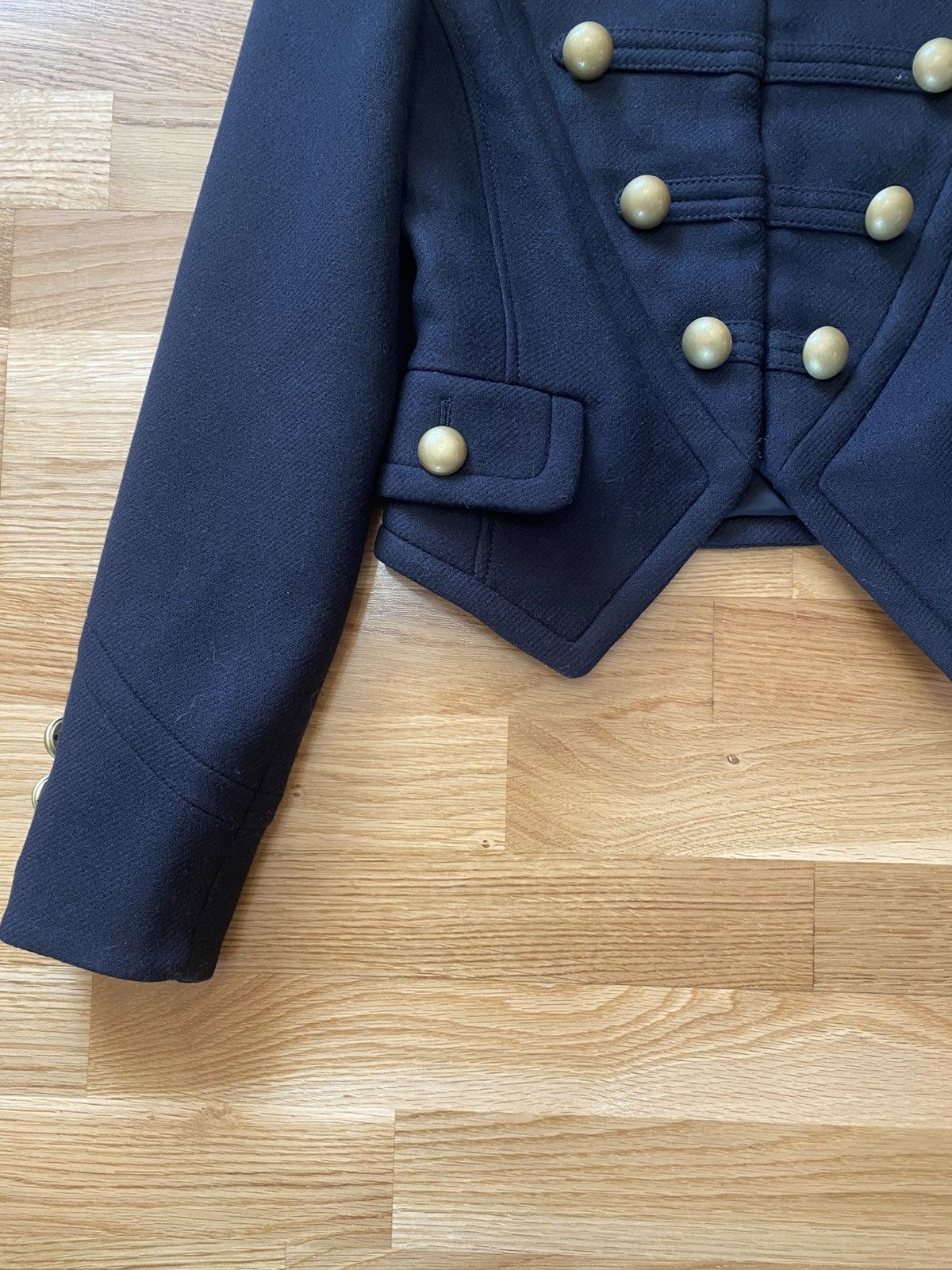 Moschino Moschino Couture Black Wool Military Band Napoleon Jacket Size XS / US 0-2 / IT 36-38 - 3 Thumbnail