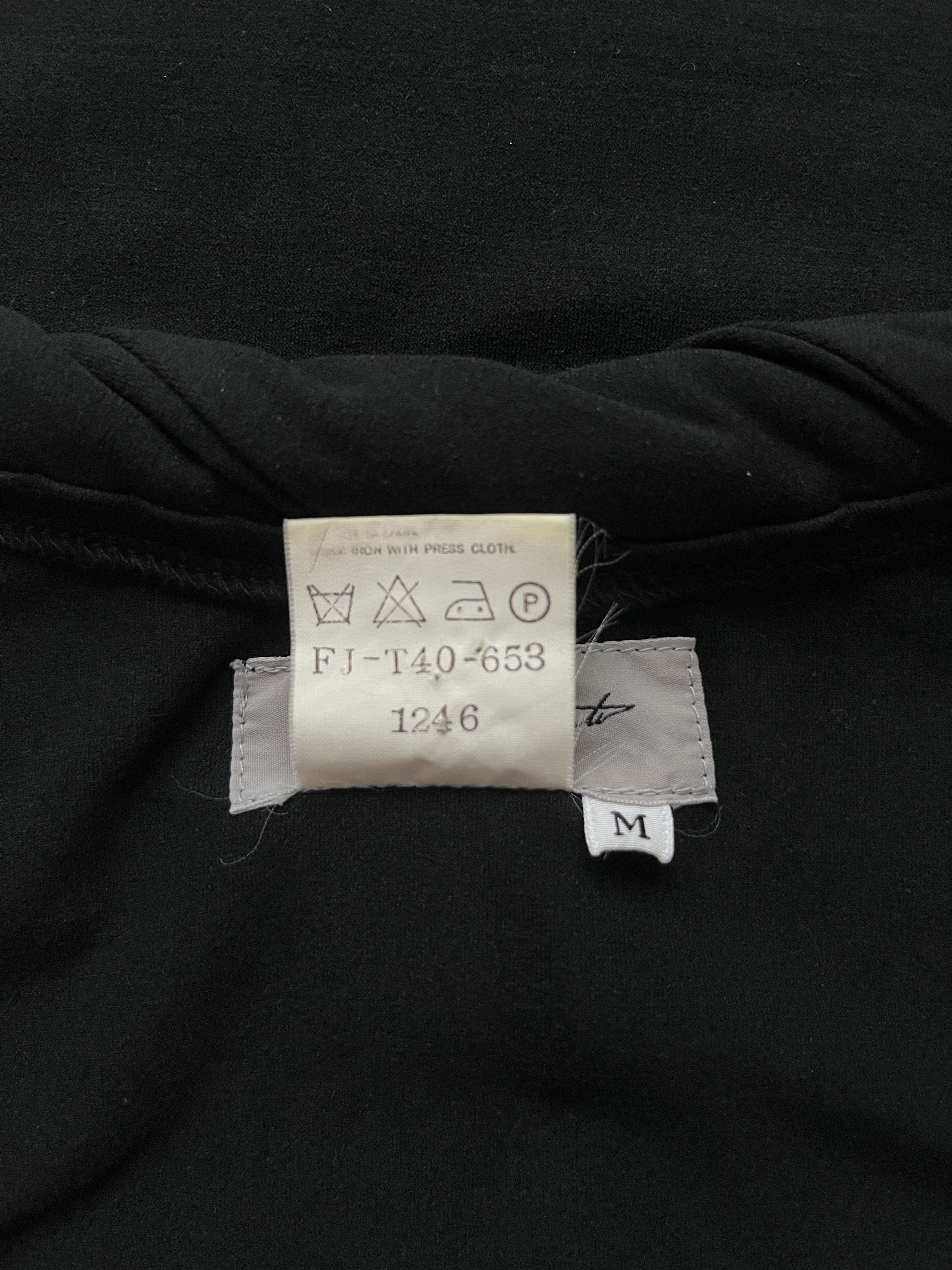 Yohji Yamamoto ⚡️QUICK SALE⚡️Yohji Yamamoto Black Top with Rolled Neckline Size M / US 6-8 / IT 42-44 - 4 Thumbnail