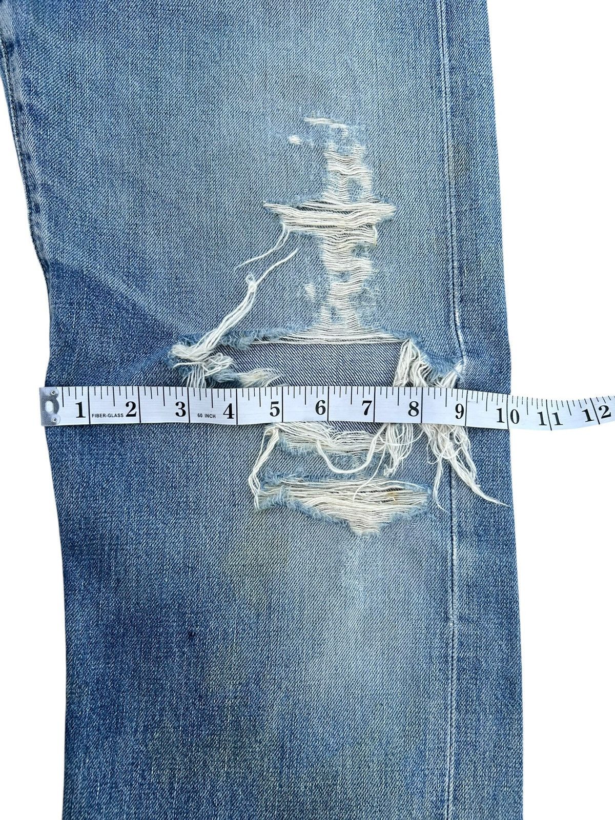 Kapital Vintage Levis Big E Selvedge Distressed Denim Jeans Size US 31 - 24 Thumbnail