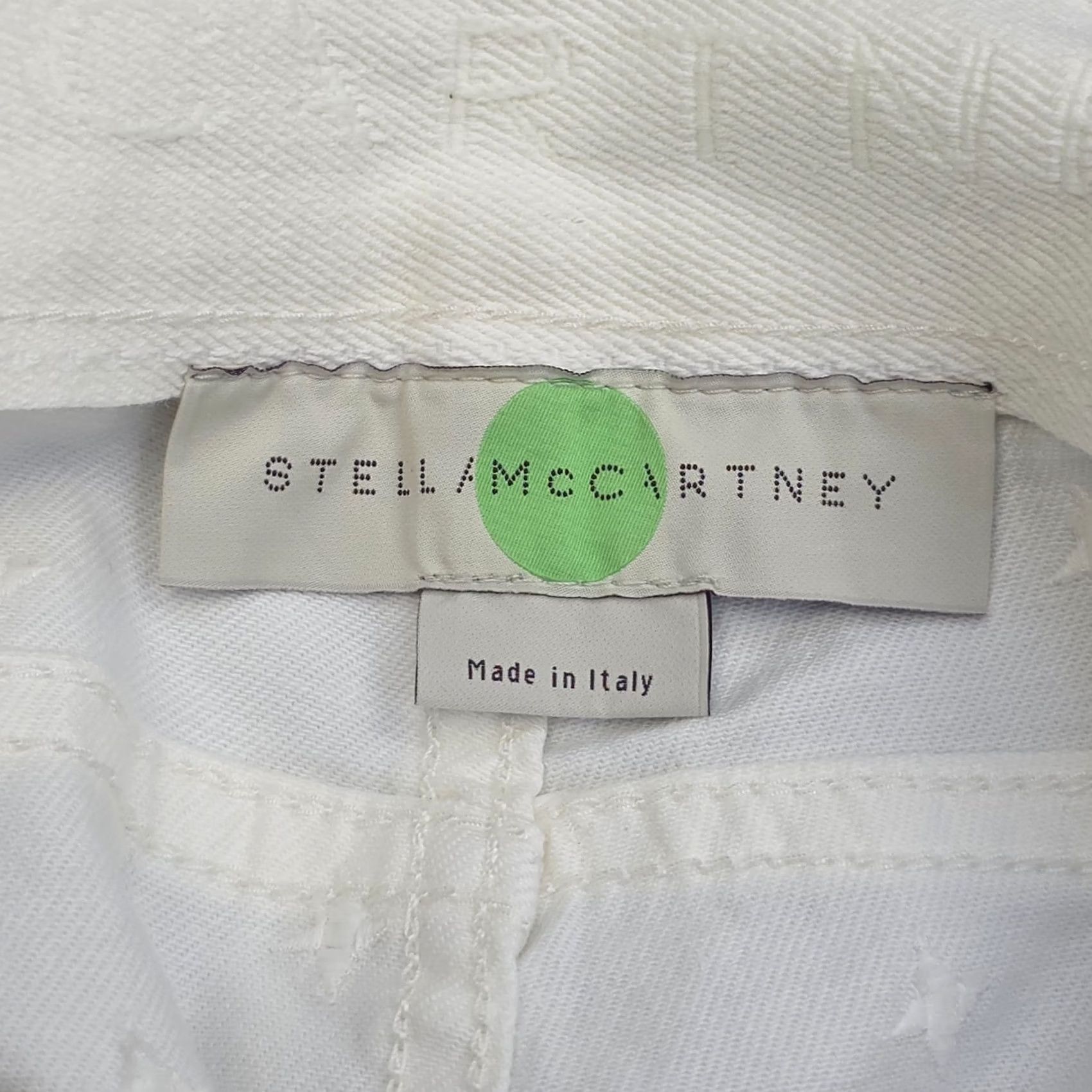 Stella McCartney Stella McCartney Pants Women 31 Ivory Star Embroidered NWT Slim Tapered Cuffed 27" Inseam Ivory Star Embroidered NWT Ladies Mens? Size 24" / US 00 / IT 34 - 7 Thumbnail