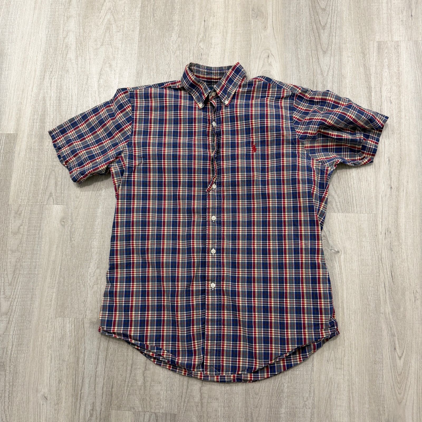 Polo Ralph Lauren Vintage Polo Ralph Lauren Custom Fit Short Sleeve Shirt Size US L / EU 52-54 / 3 - 1 Thumbnail