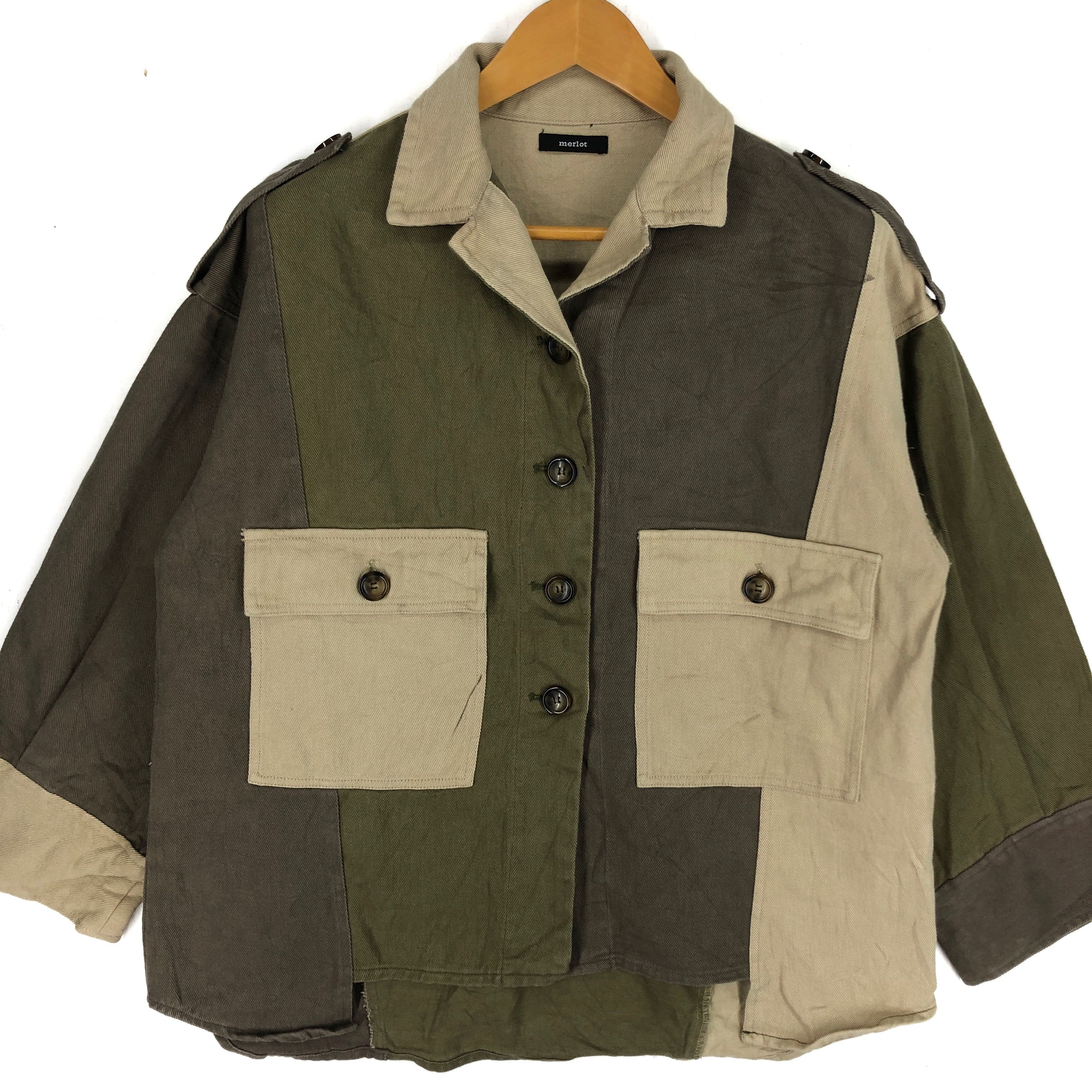 Japanese Brand MERLOT Button Down Casual Jacket #2557-90 Size US L / EU 52-54 / 3 - 2 Thumbnail