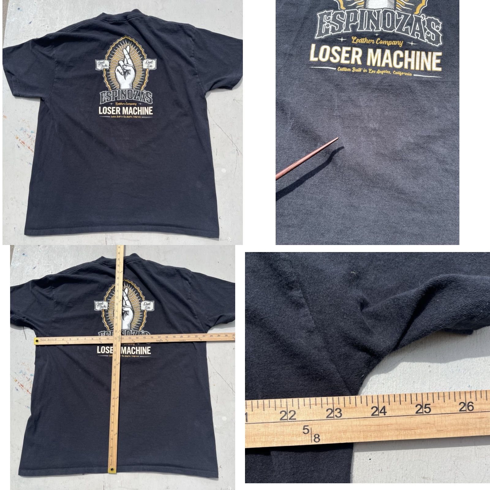 Logo 7 Men's Loser Machine T-Shirt Black Hands Logo XL Skateboard Surf Beach Shirt Mens Size US XL / EU 56 / 4 - 8 Thumbnail